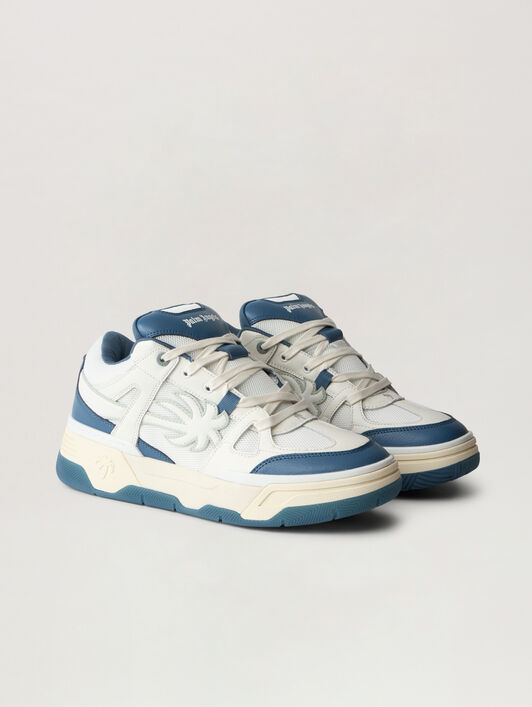 PALM ANGELS Palm Skate Sneakers WHITE DUSTY BLUE PMIA10YS26LEA001