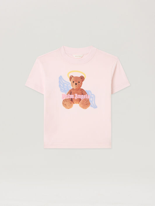 PALM ANGELS Bear Angel T-Shirt ROSA/PINK PGAA002S26JER001