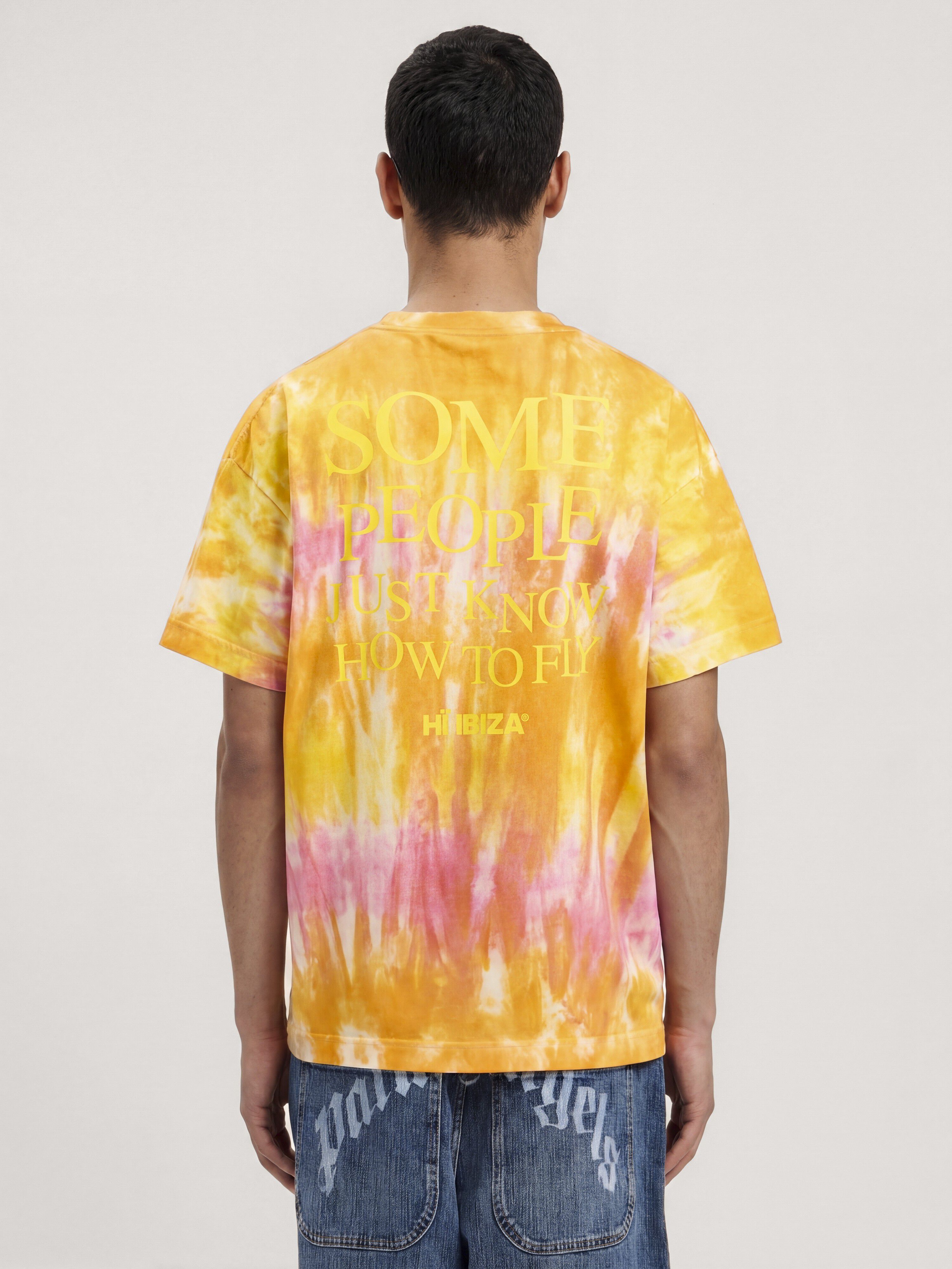 PALM ANGELS Palm Angels x Hï Ibiza Tie-dye T-shirt ORANGE - YELLOW PAMAA001JR007