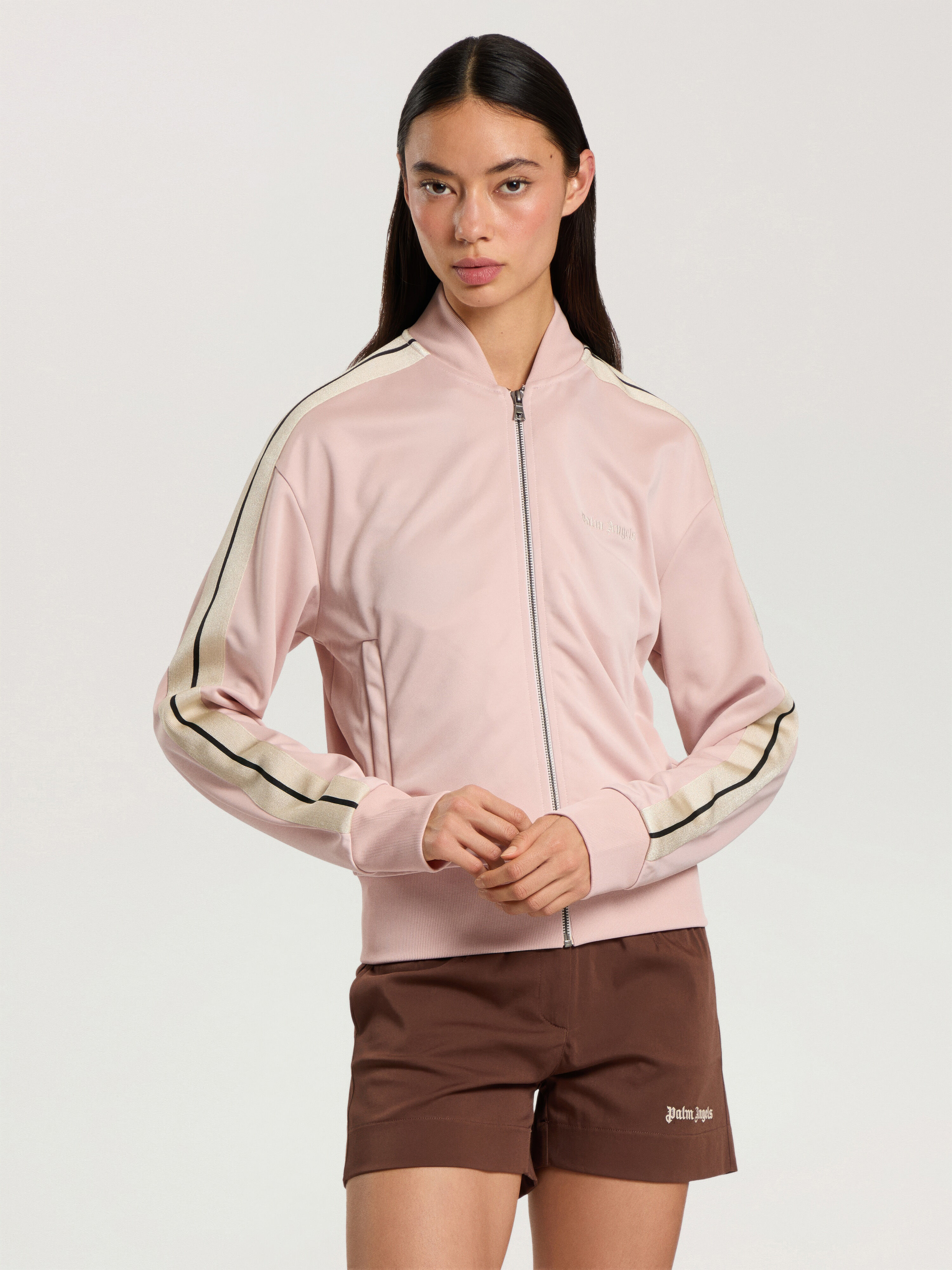 PALM ANGELS Classic Logo Track Jacket PINK - OFF WHITE PAWBD02F26FB01