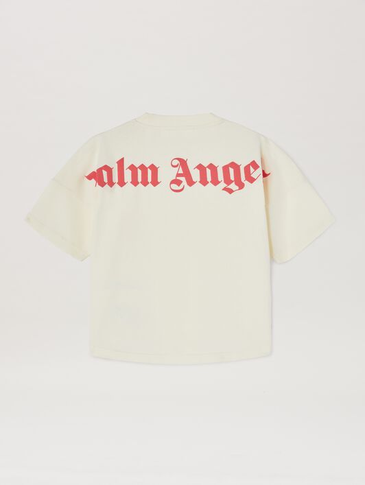 PALM ANGELS  Classic and Overlogo T-shirt BUTTER CHERRY PGAA001C99JER002