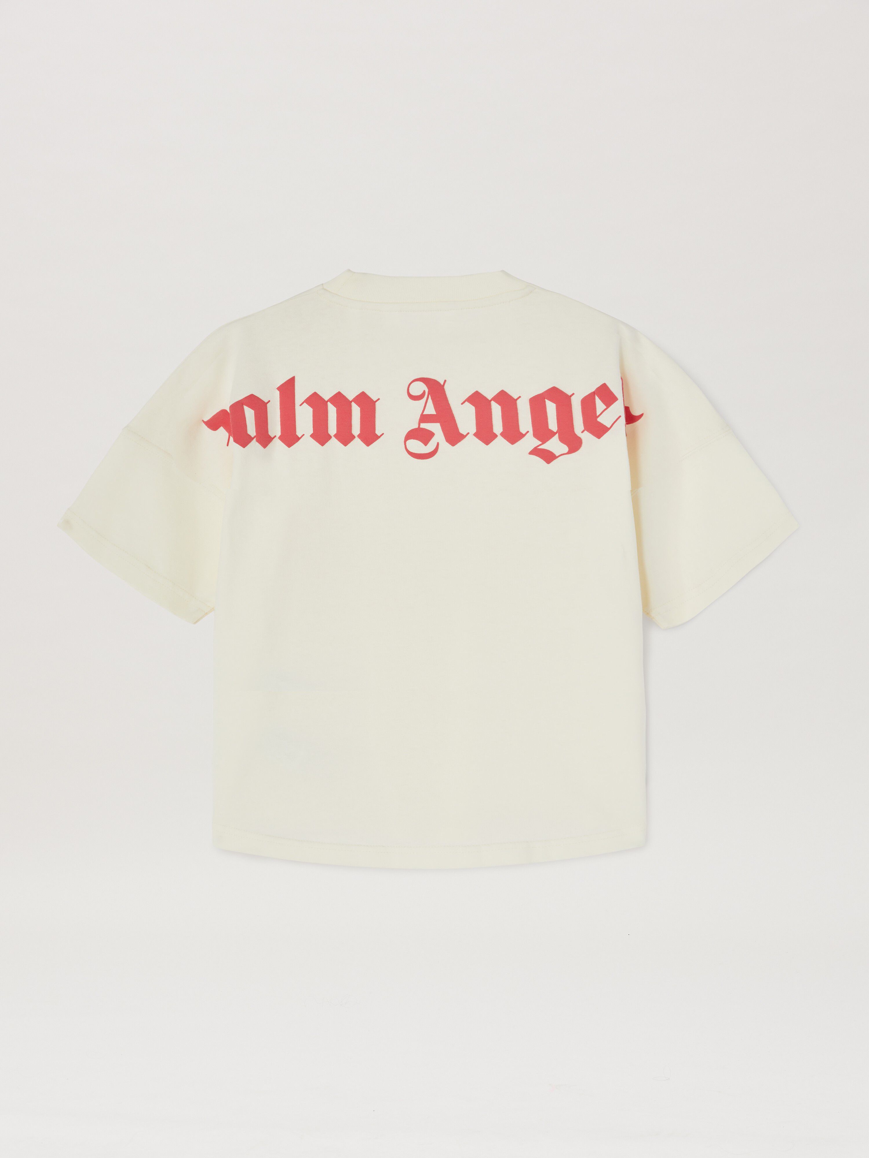 PALM ANGELS  Classic and Overlogo T-shirt BUTTER CHERRY PGAA001C99JER002
