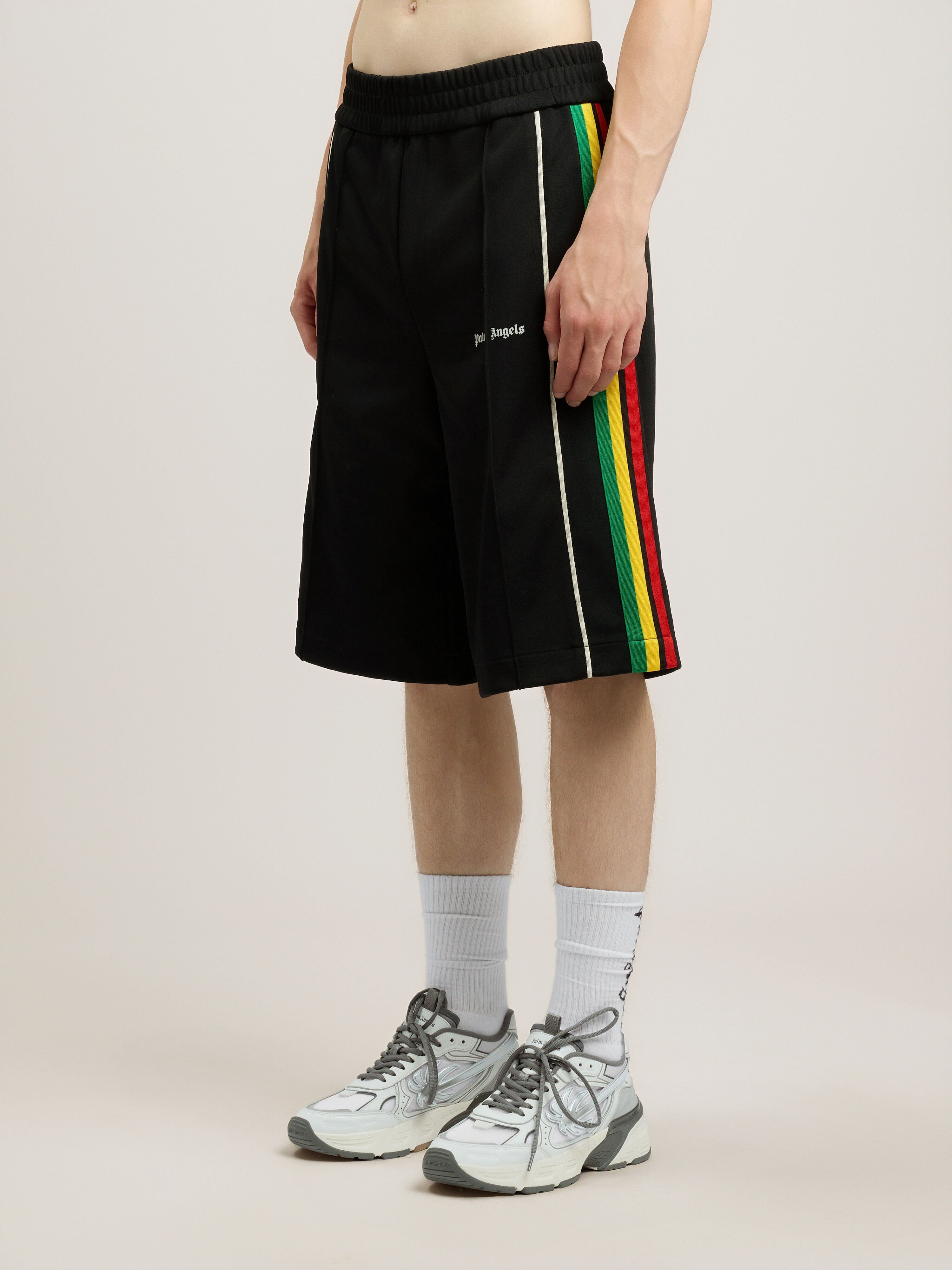パンツ CLASSIC LOGO TRACK SHORTS BLACK OFF WHIT Classic Logo Track
