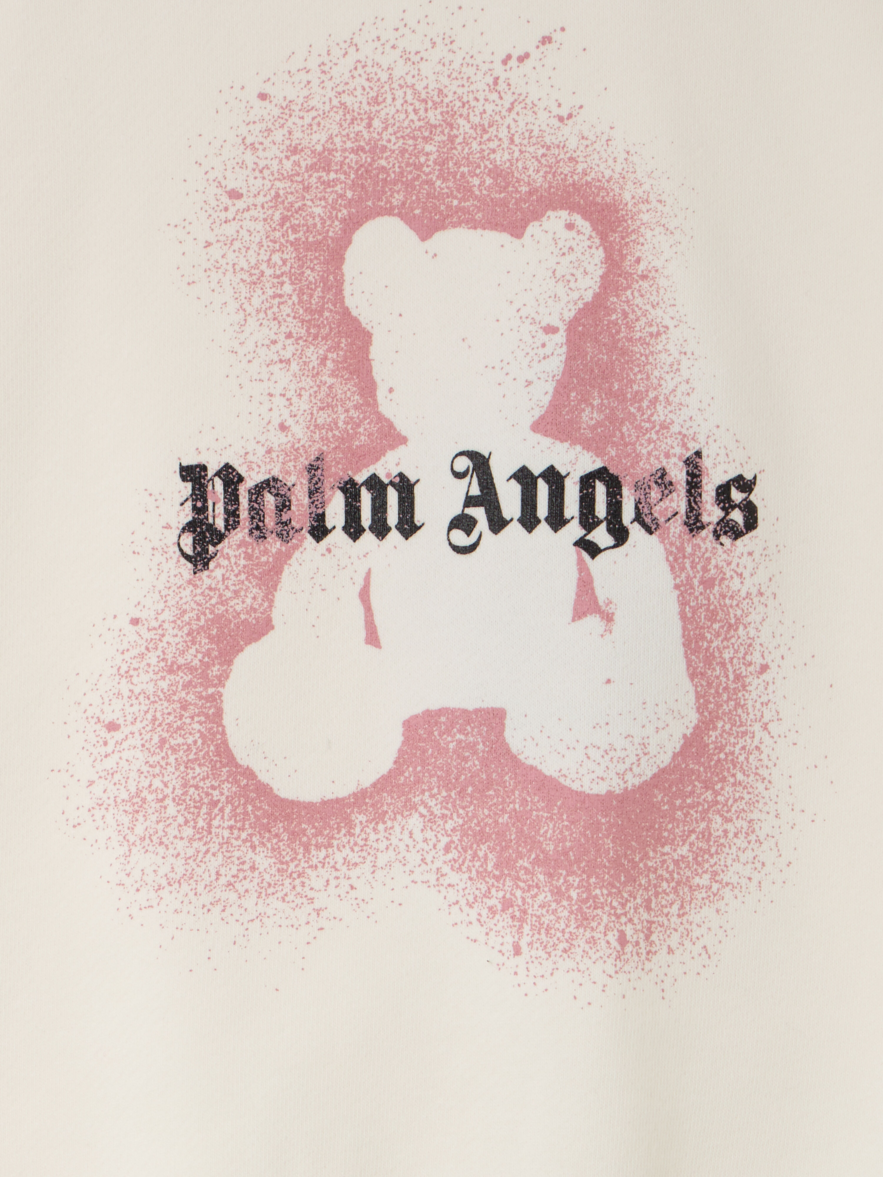 PALM ANGELS Pa Spray Bear Crewneck OFF WHITE - PGBA013F25FLE004