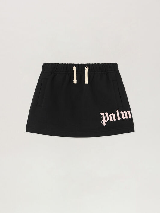 PALM ANGELS Overlogo Sweat Skirt NERO/BLACK PGCK001S26FLE001