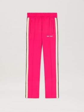 PALM ANGELS  Classic Logo embroidered Track Pants FUCHSIA - OFF WHITE PWCJ001S25FAB001