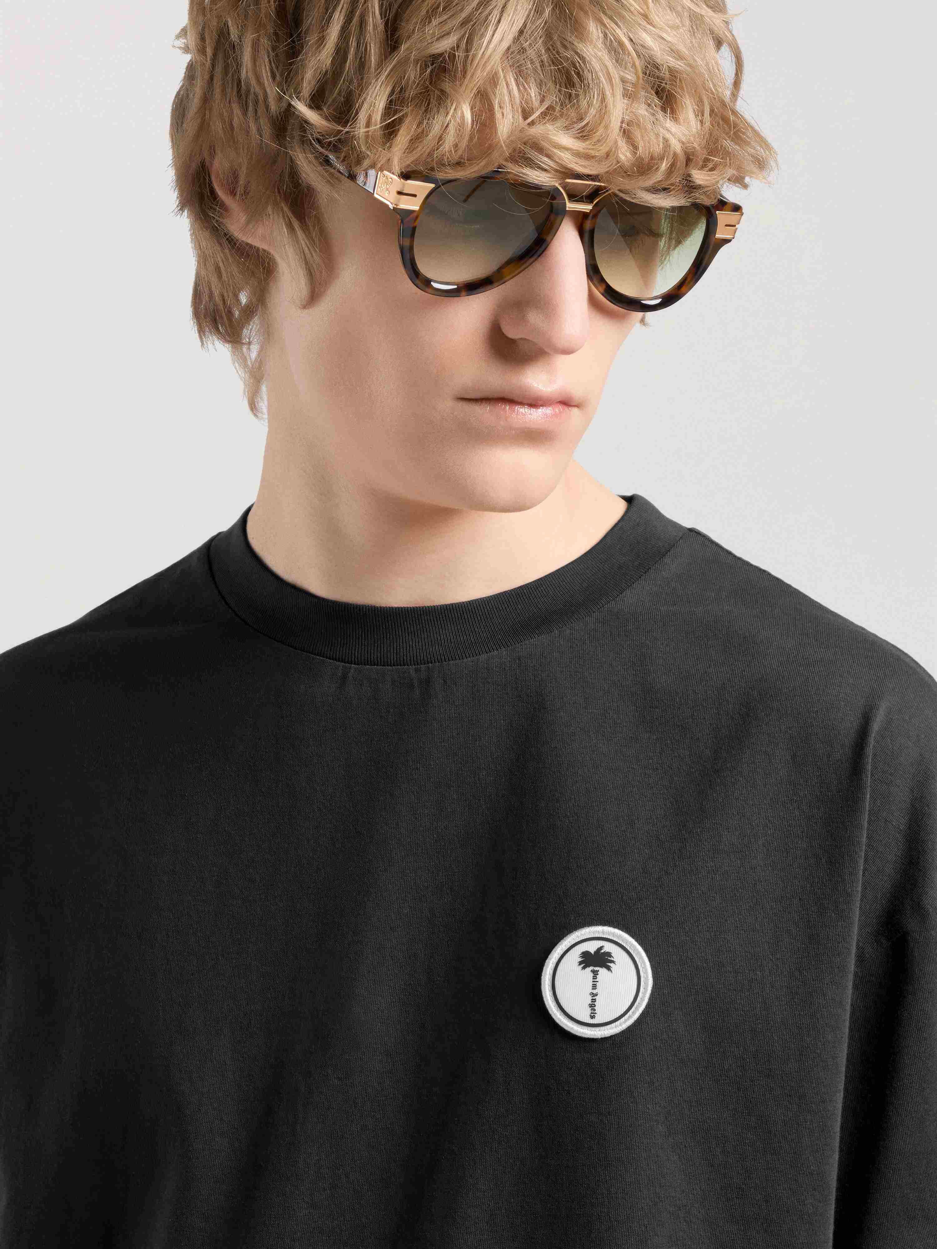 Palm Tree Regular T-Shirt PALM ANGELS Palm Tree Regular T-Shirt BLACK - OFF WHITE PAMAA01F26JR02