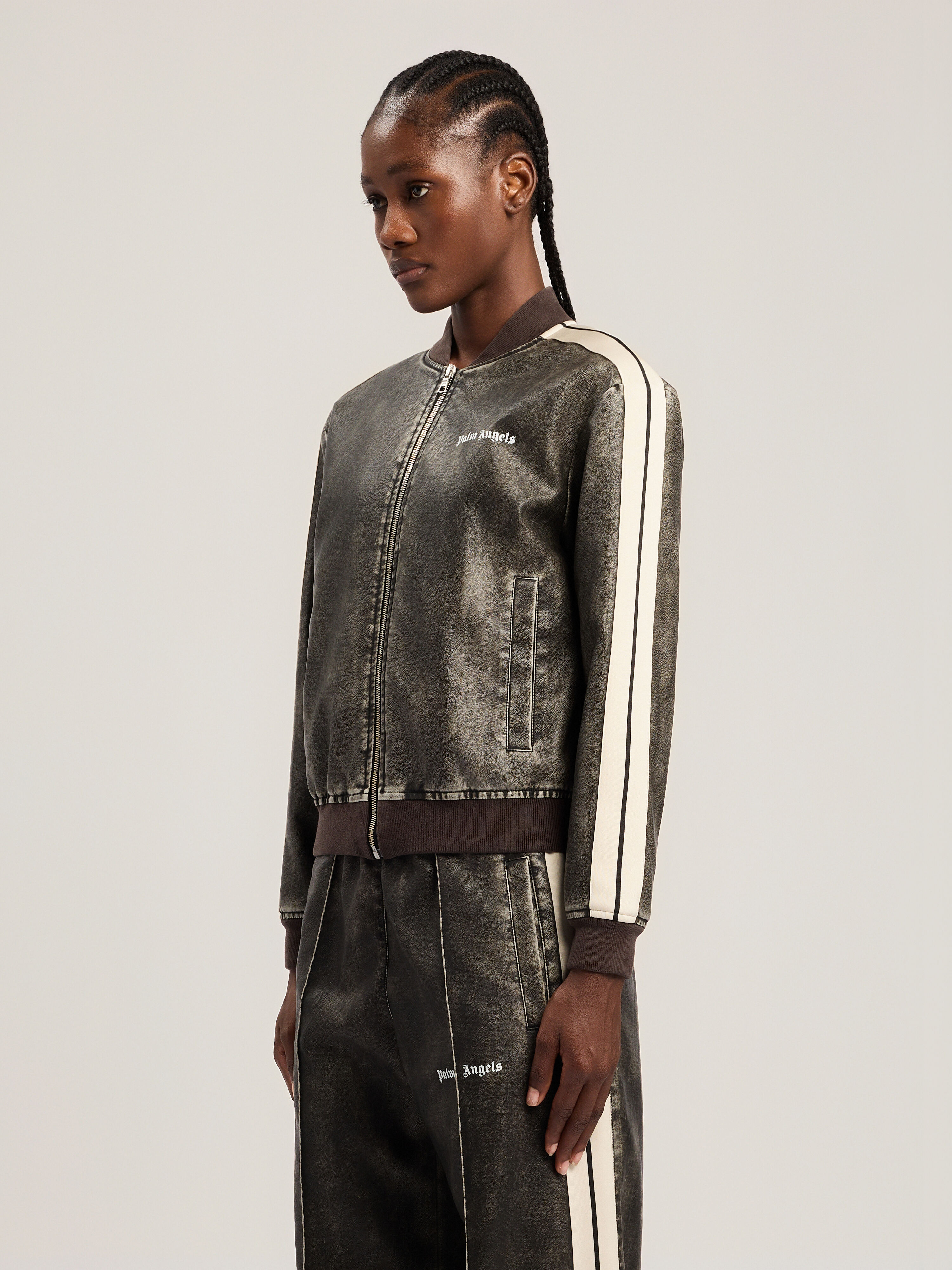 Classic Logo Track Bomber Jacket in VINTAGE BLACK TOFU for Women