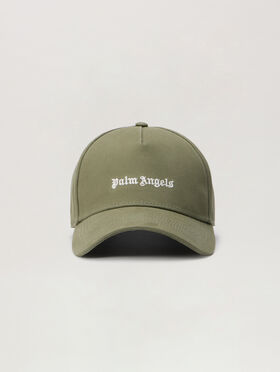 PALM ANGELS Classic Logo Corduroy Cap MILITARY OFF WHITE PMLB104S26FAB005