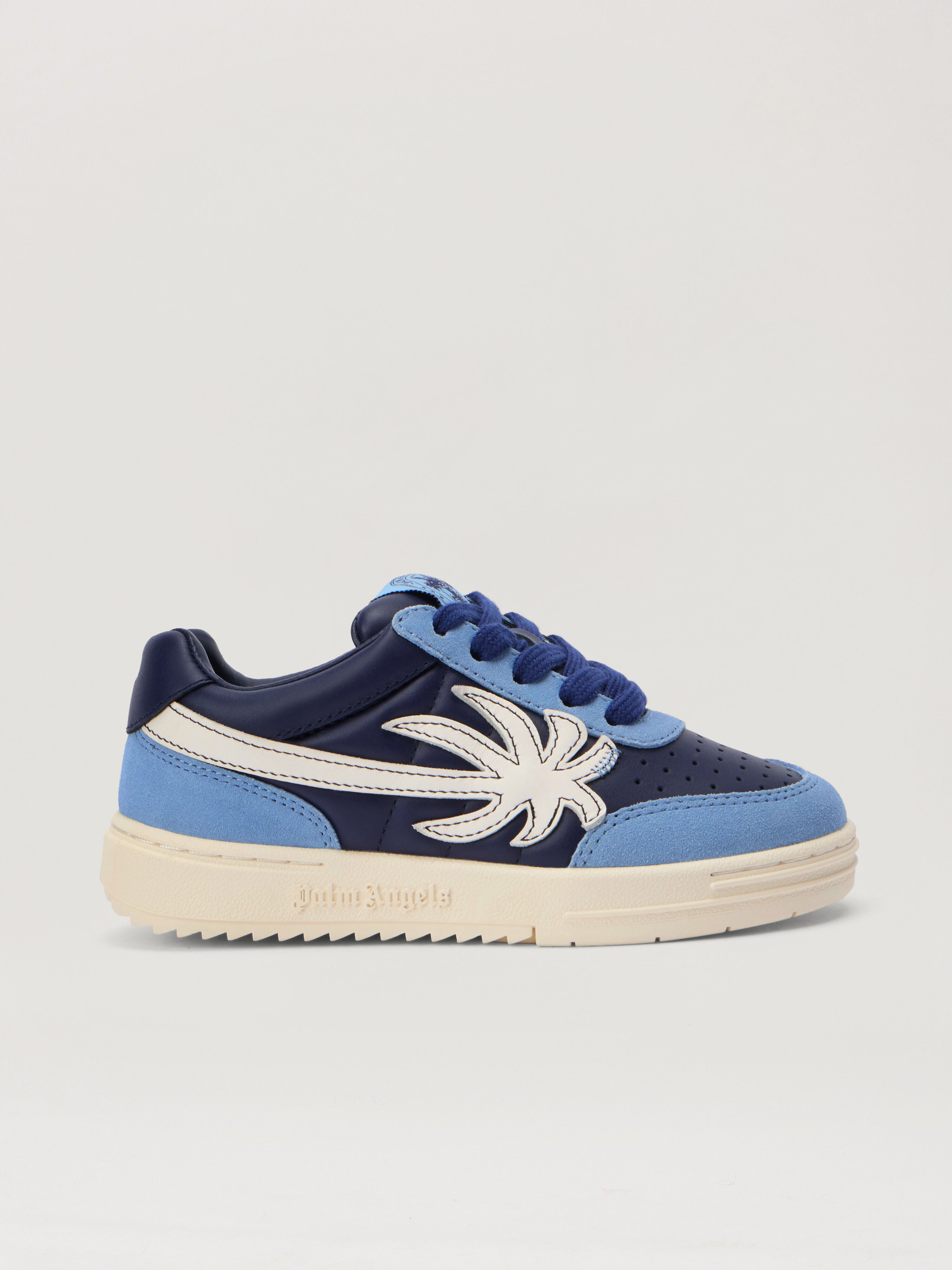 PALM ANGELS Palm Beach University NAVY BLUE - OFF WHITE PBIA015F25LEA001