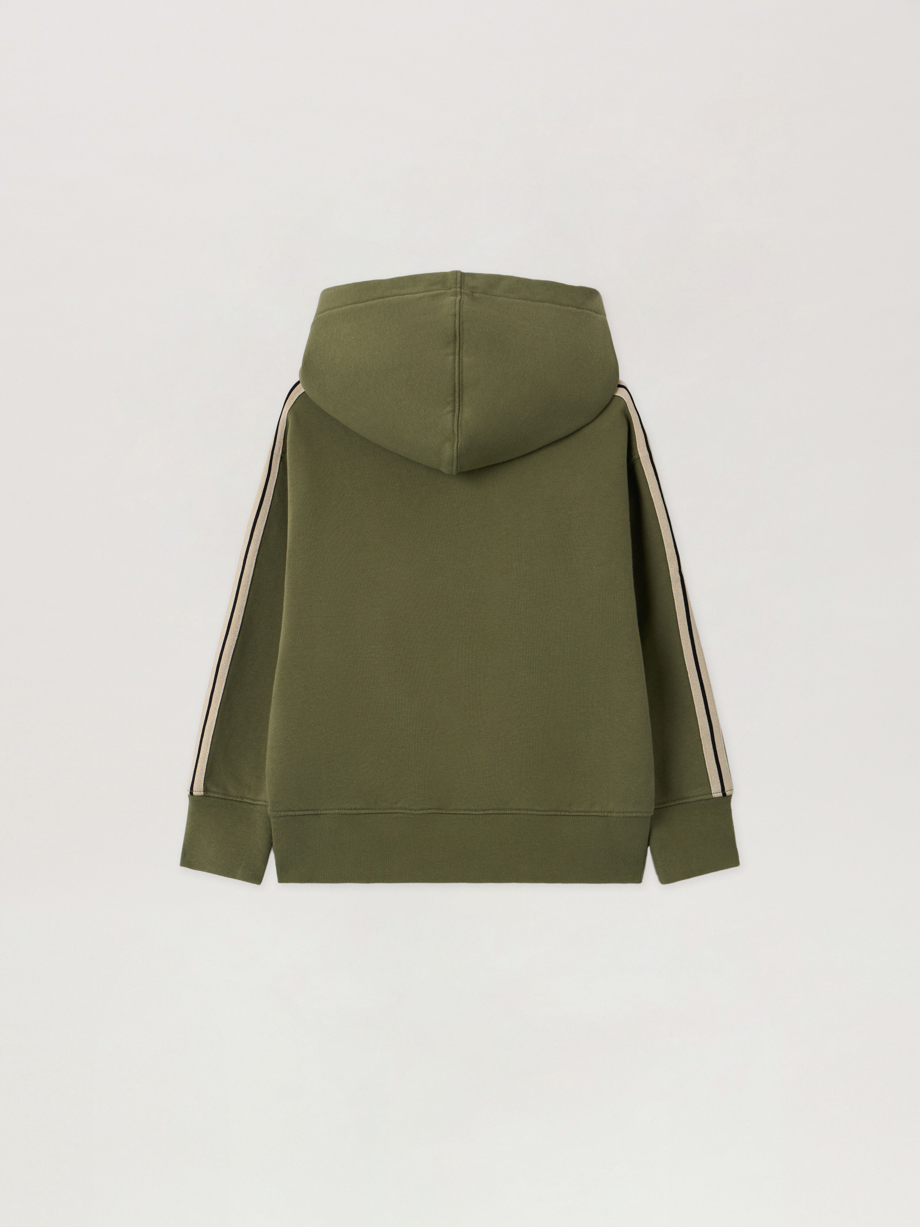 PALM ANGELS Pa Minitrack Regular Hoodie MILITARY GREEN - BLACK PBBB012F25FLE008