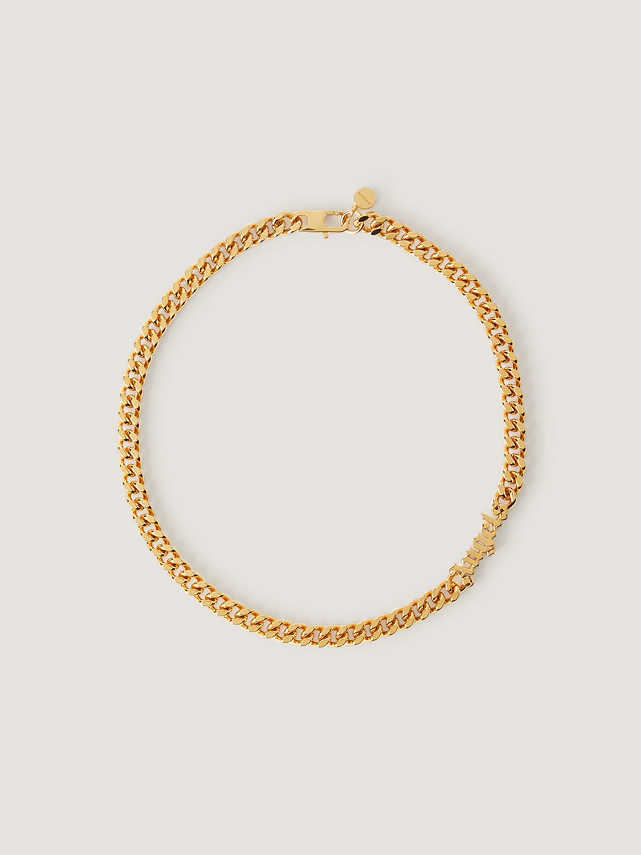 PALM ANGELS Angels Chain Necklace GOLD - GOLD PWOB12HF25MAT001