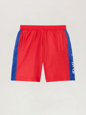 PALM ANGELS Team Palm Soccer Short RED - OFF WHITE PBCI00AF25JER001