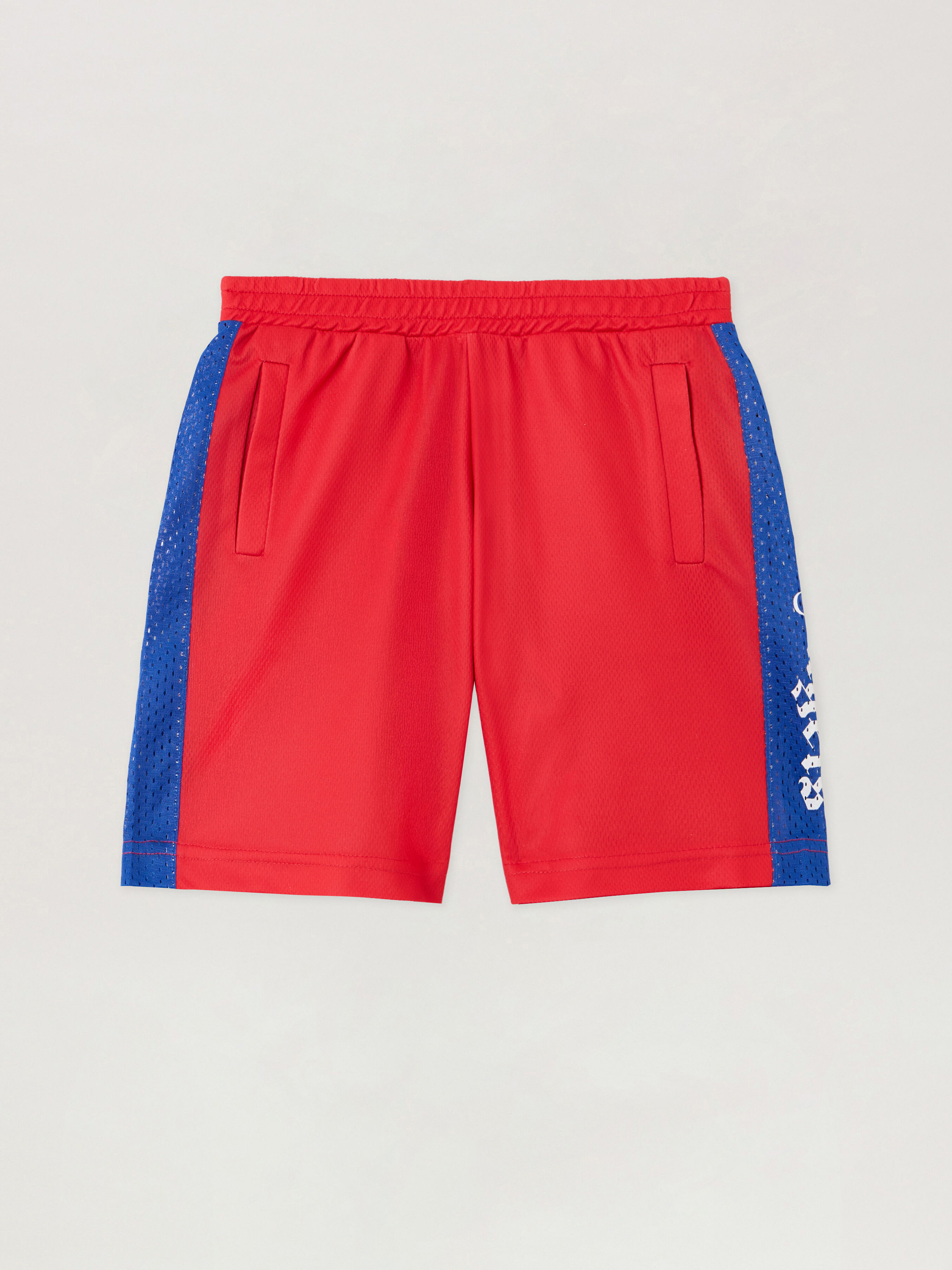 PALM ANGELS Team Palm Soccer Short RED - OFF WHITE PBCI00AF25JER001