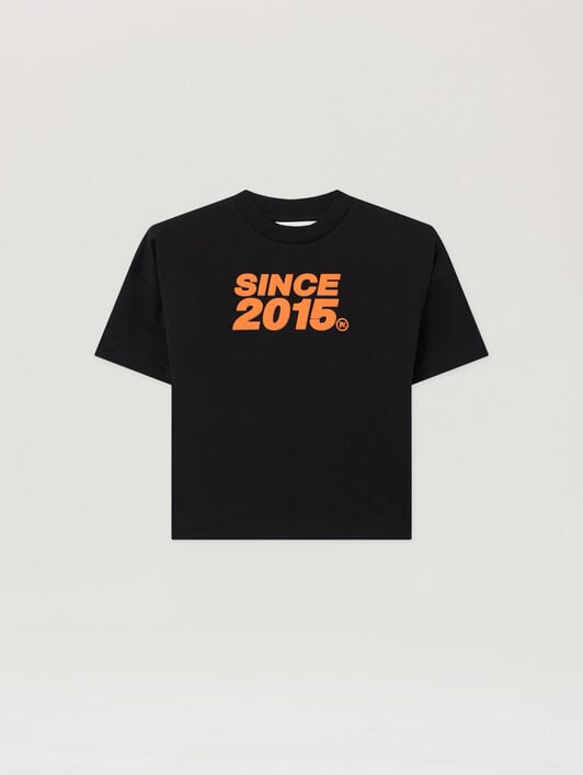 PALM ANGELS Since 2015 Over T-Shirt NERO/BLACK PBAA002S26JER002