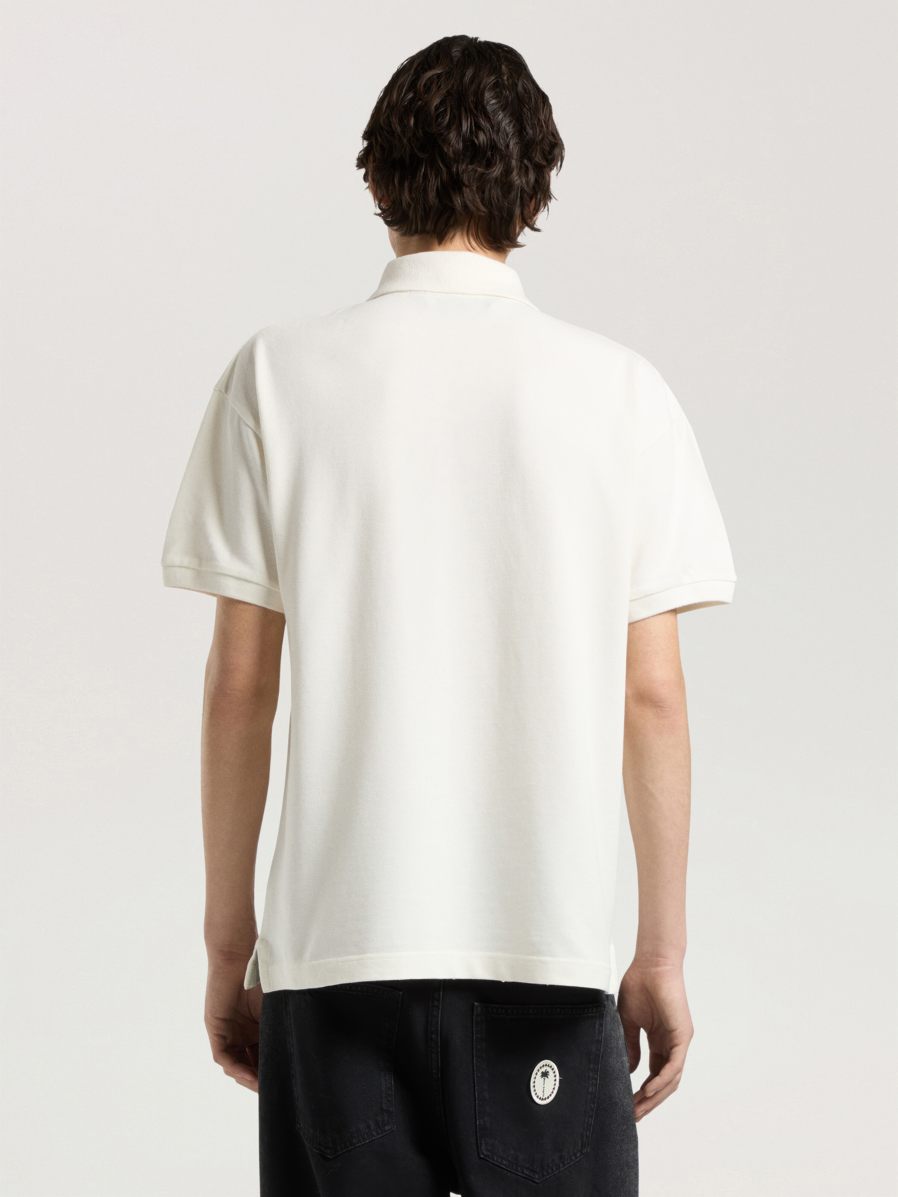 Palm Drift Polo S/S PALM ANGELS Palm Drift Polo S/S OFF WHITE - BLACK PAMGB02W26FB06