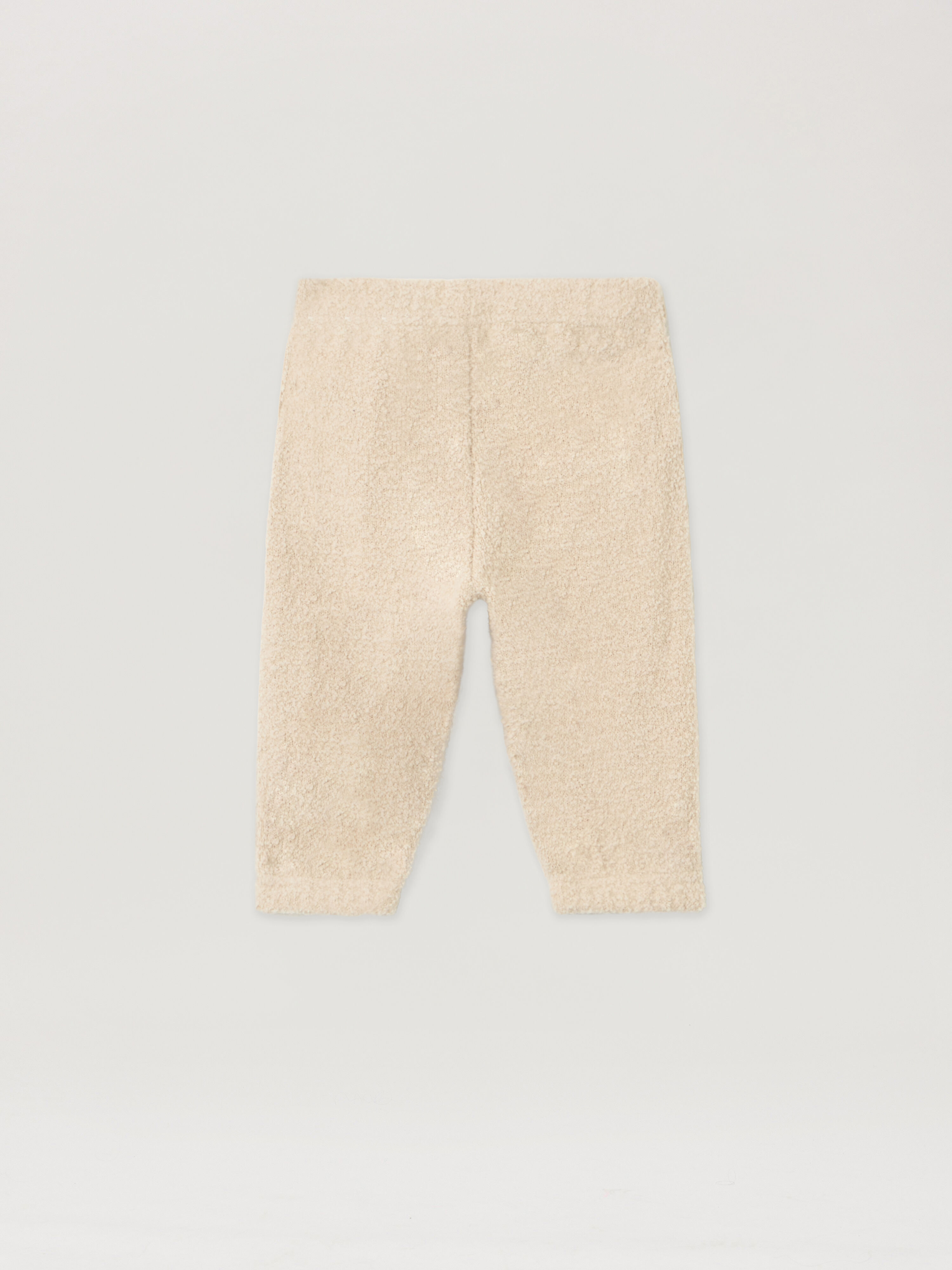 PALM ANGELS Logo Teddy Track Knit Pants ECRU - BROWN PBXQ002F25KNI001
