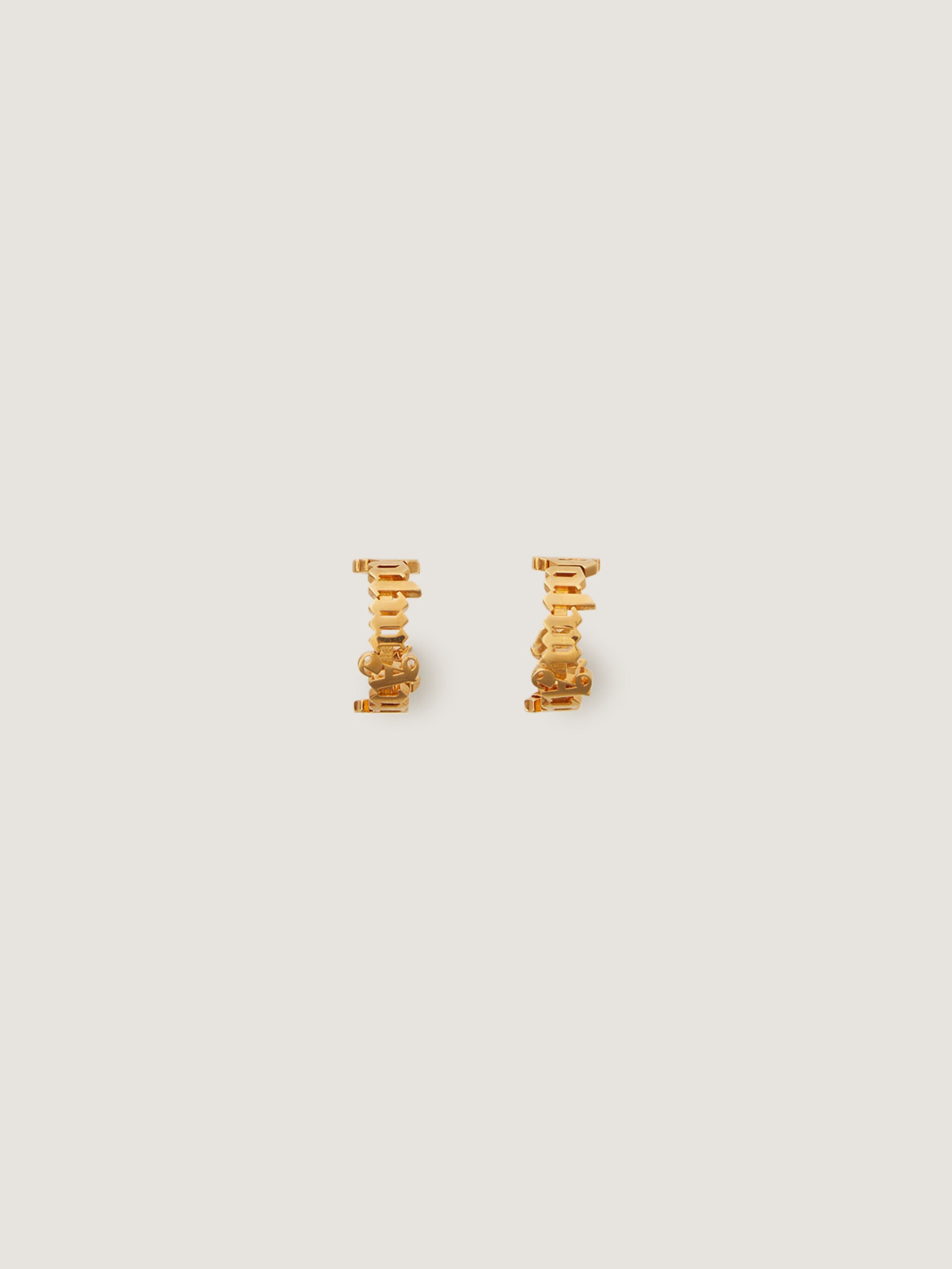 PALM ANGELS Classic Logo Earrings GOLD - GOLD PWOD039F25MAT001