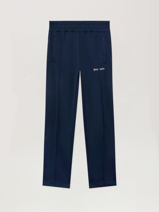PALM ANGELS Classic Logo Track Pants NAVY BLUE - OFF WHITE PAMCJ02F26FB01