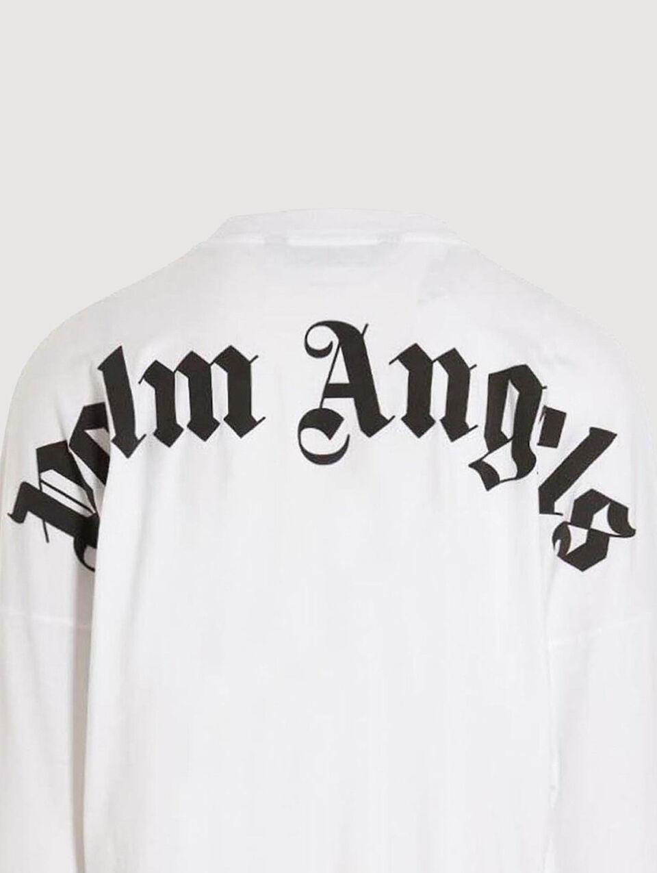 PALM ANGELS Classic Logo Over Tee L/S WHITE BLACK PMAB001C99JER004