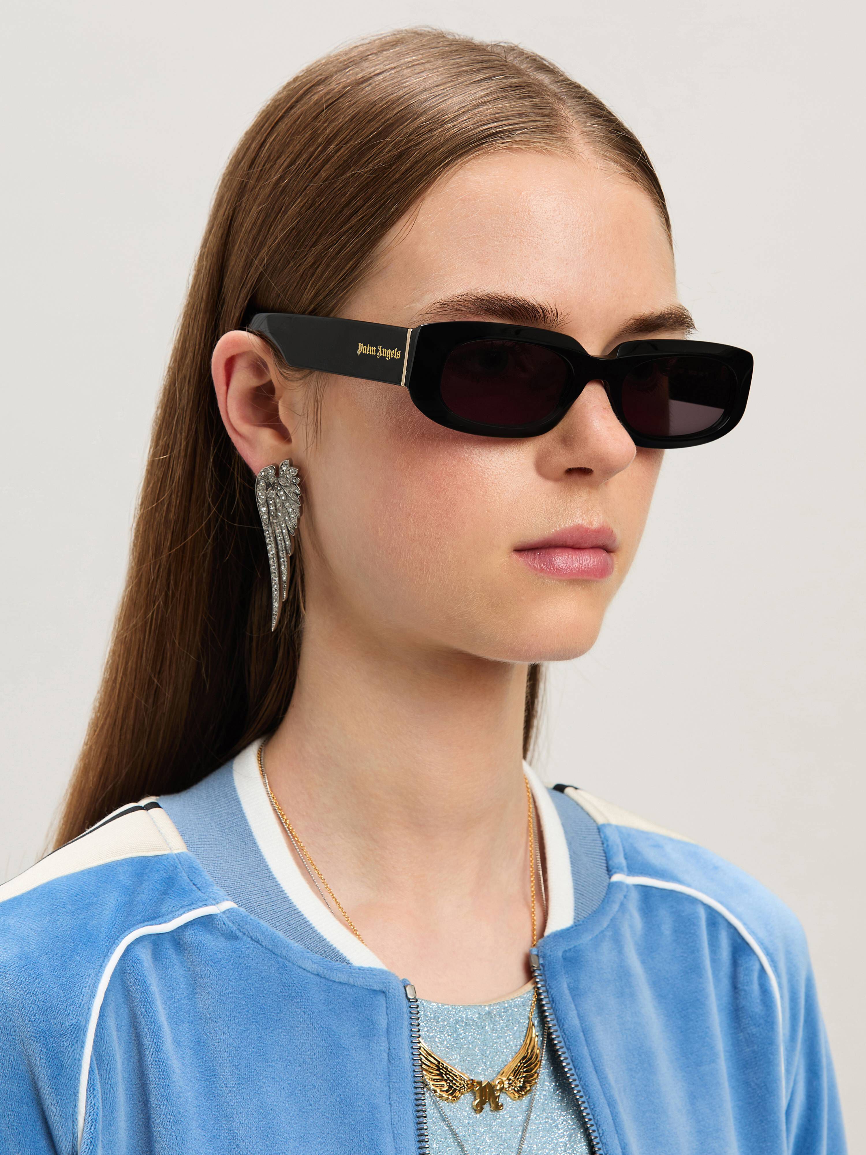 PALM ANGELS  Noah sunglasses BLACK - DARK GREY PERI104S25PLA001