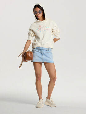 PALM ANGELS Feel High Regular Hoodie OFF WHITE - MULTICOLOR PAWBB03F26FL01