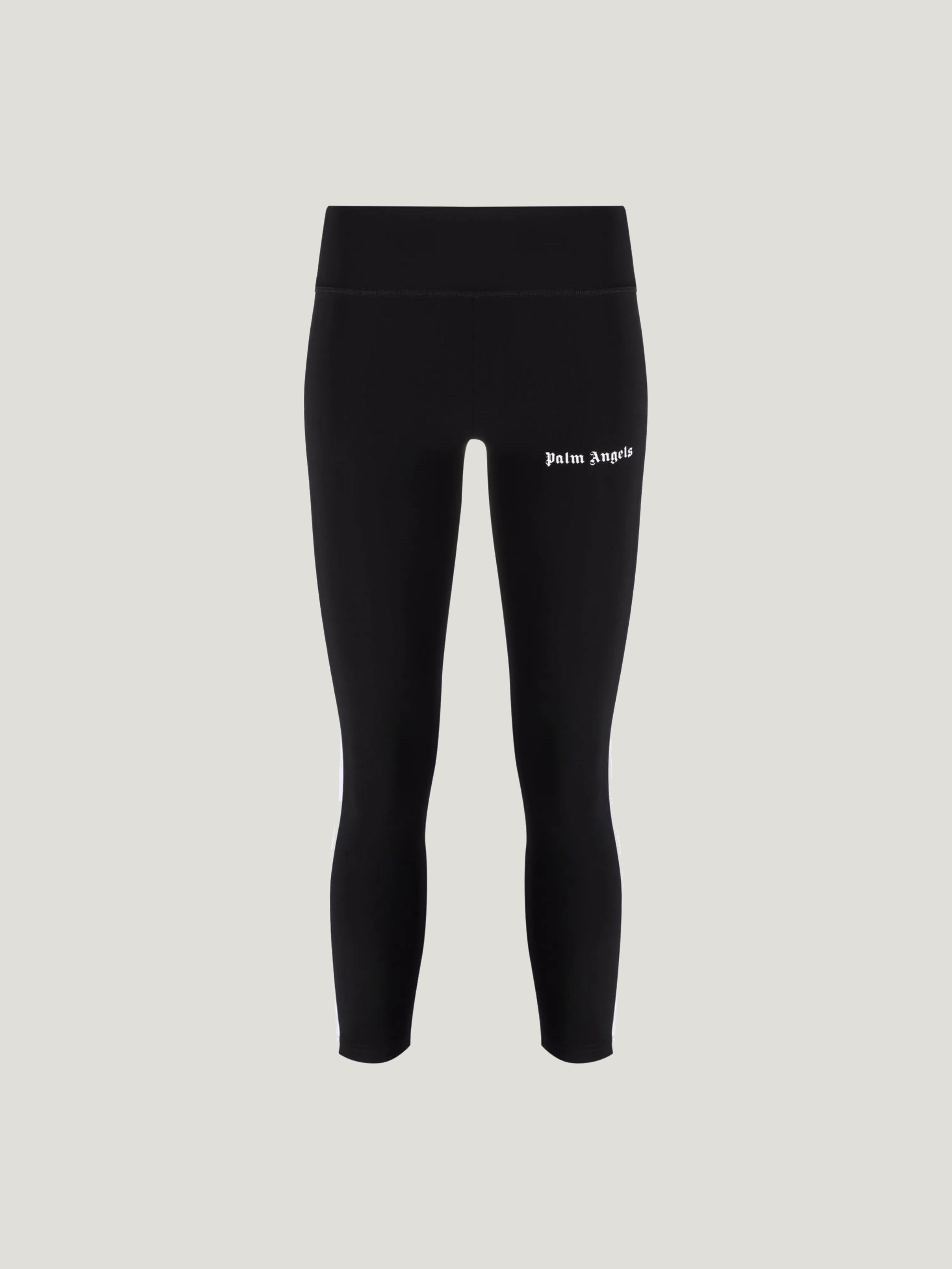 PALM ANGELS Training Track Leggings BLACK WHITE PWVG001C99FAB002