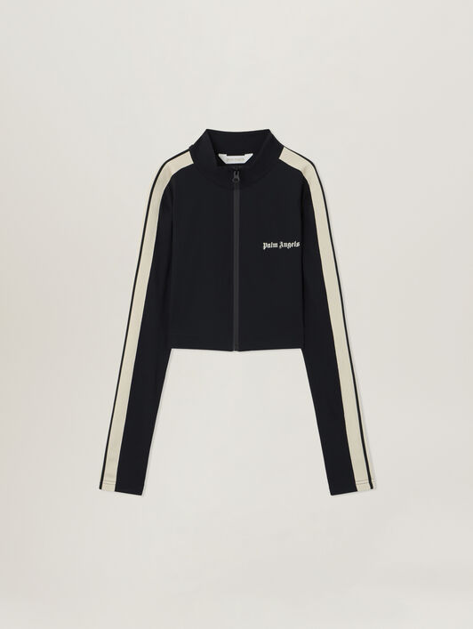 Classic Logo Training Jacket PALM ANGELS Classic Logo Training Jacket BLACK - OFF WHITE PAWVO04F26FB01