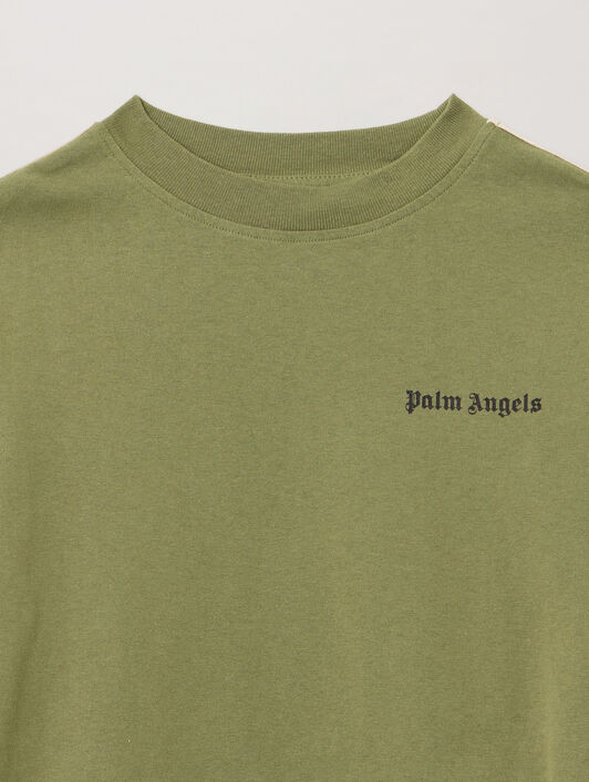 Pa Minitrack Tshirt L/Sn PALM ANGELS Pa Minitrack Tshirt L/Sn MILITARY GREEN - BLACK PBAB001F25JER001