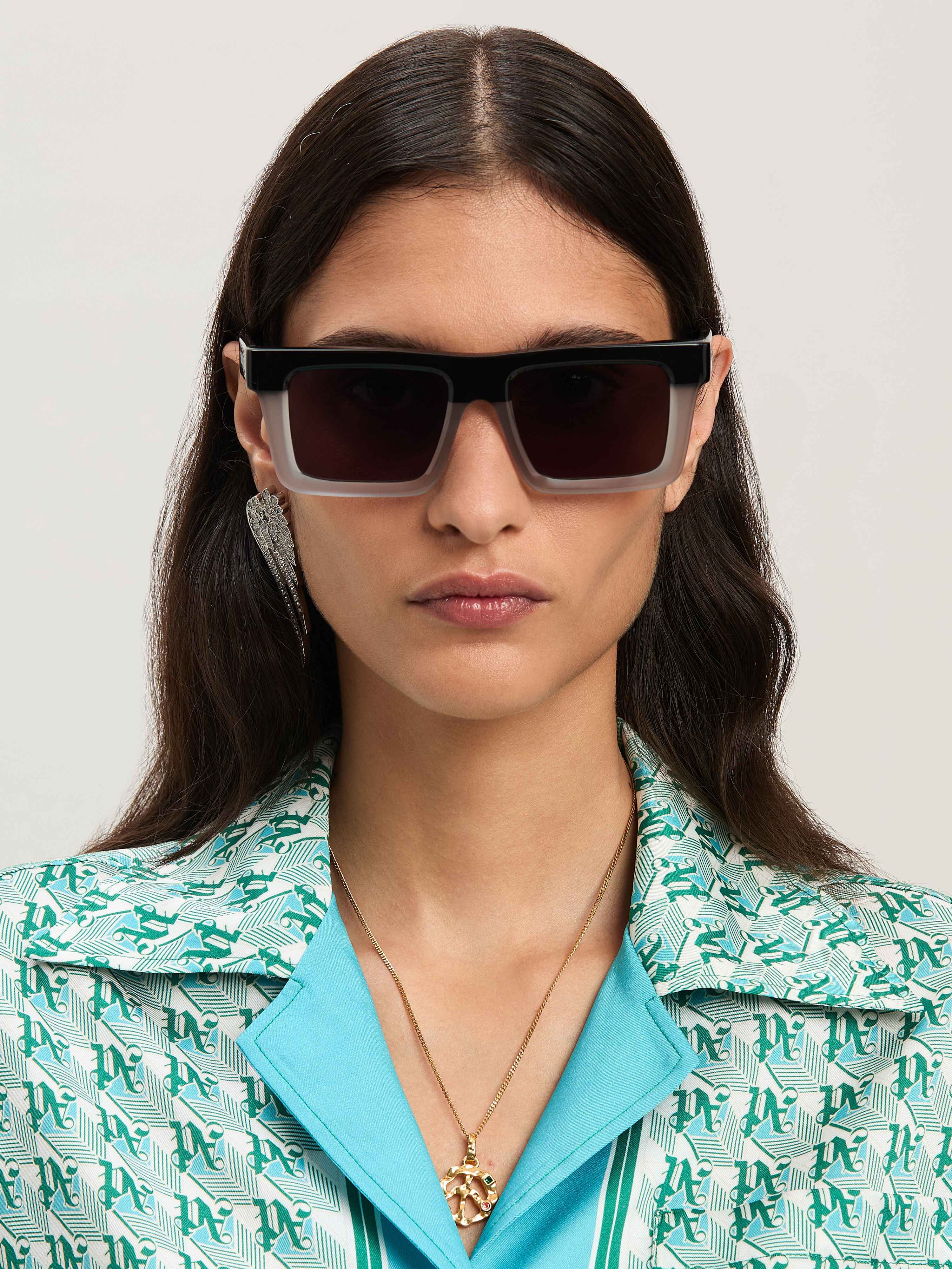 PALM ANGELS  Napa sunglasses BLACK/GREY DARK GREY PERI109S25PLA001