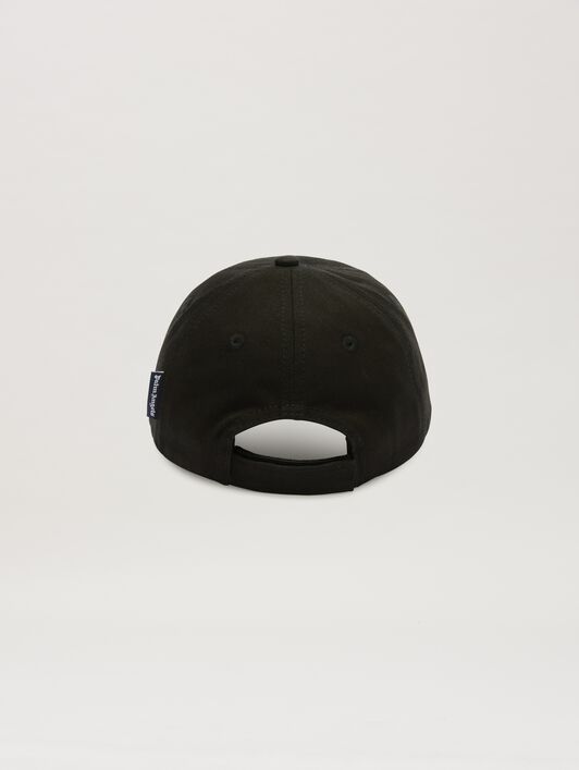 PALM ANGELS  Logo Baseball Cap DUSTY BLUE OFF WHITE PBLB002C99FAB001