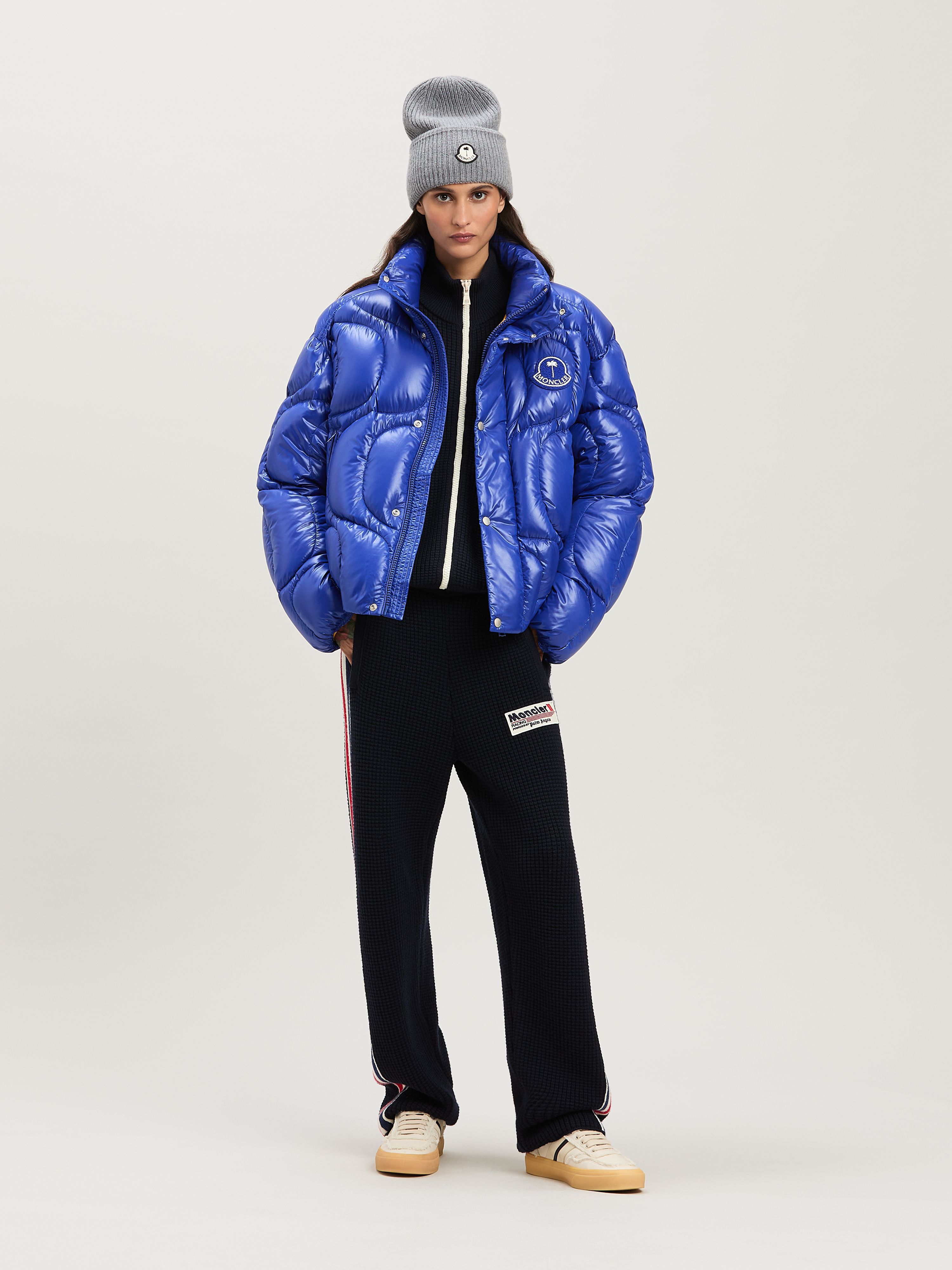 PALM ANGELS  Haunani Daunenjacke Moncler x Palm Angels BLUE - BLUE PMEJ006T25FAB001