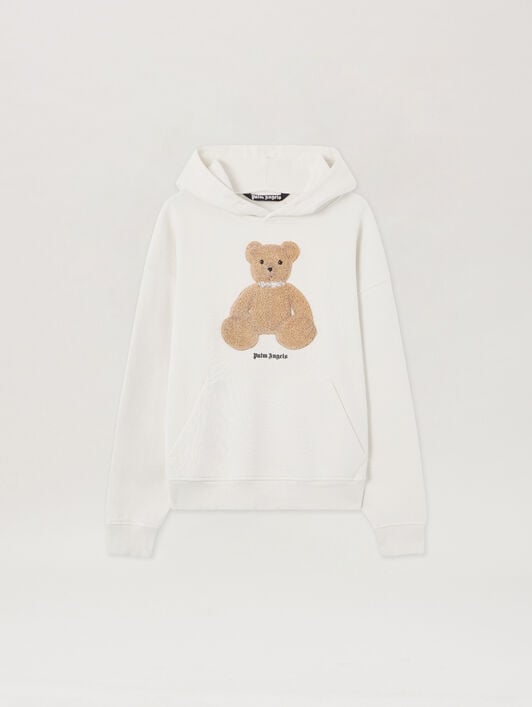 Bear Hoodie PALM ANGELS Bear Hoodie OFF WHITE BROWN PMBB17DS26FLE00C