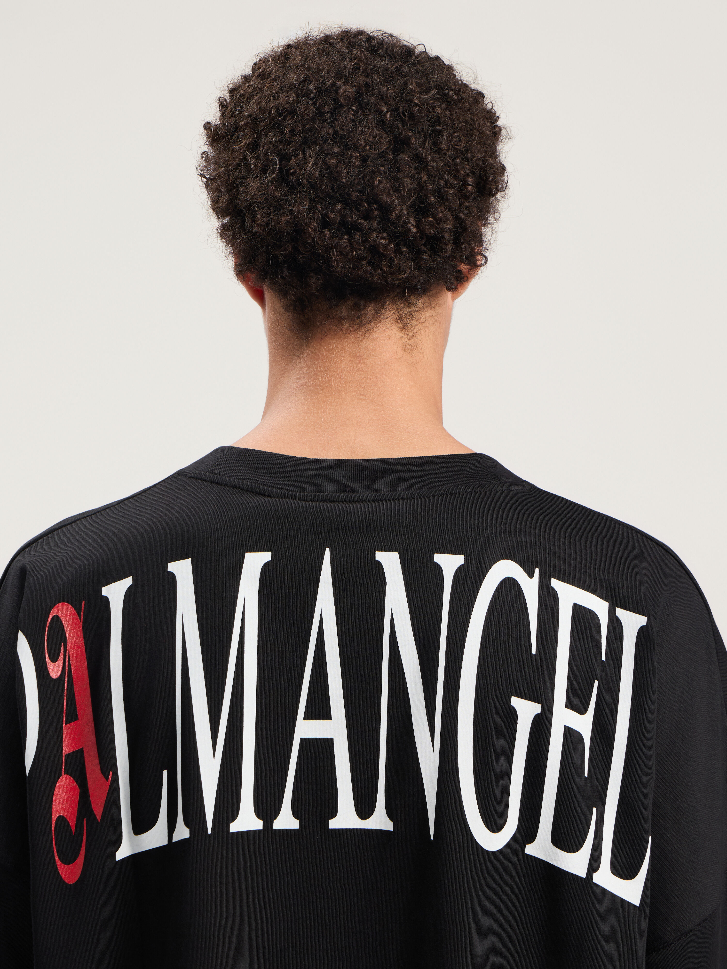 PALM ANGELS Flames Over T-Shirt BLACK - MULTICOLOR PMAA10BF25JER003