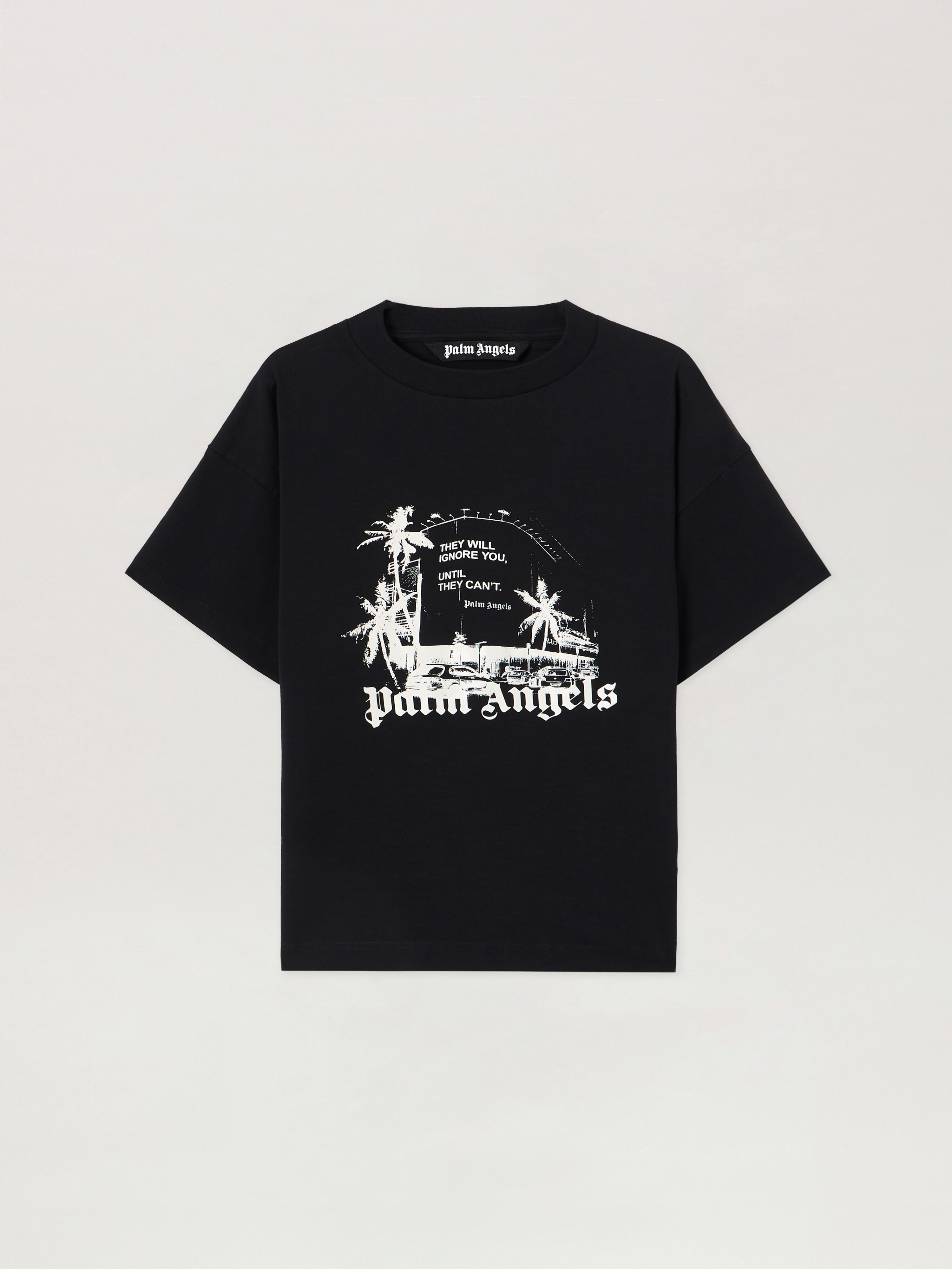 Palm Statement T-Shirt in BLACK OFF WHITE for Men | Palm Angels®