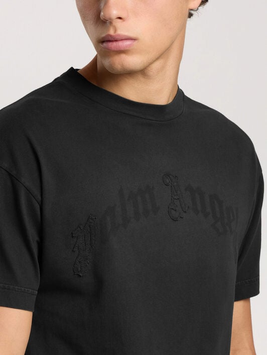 T-Shirt Con Toppe PALM ANGELS T-Shirt Con Toppe BLACK - BLACK PAMAA01F26JR06