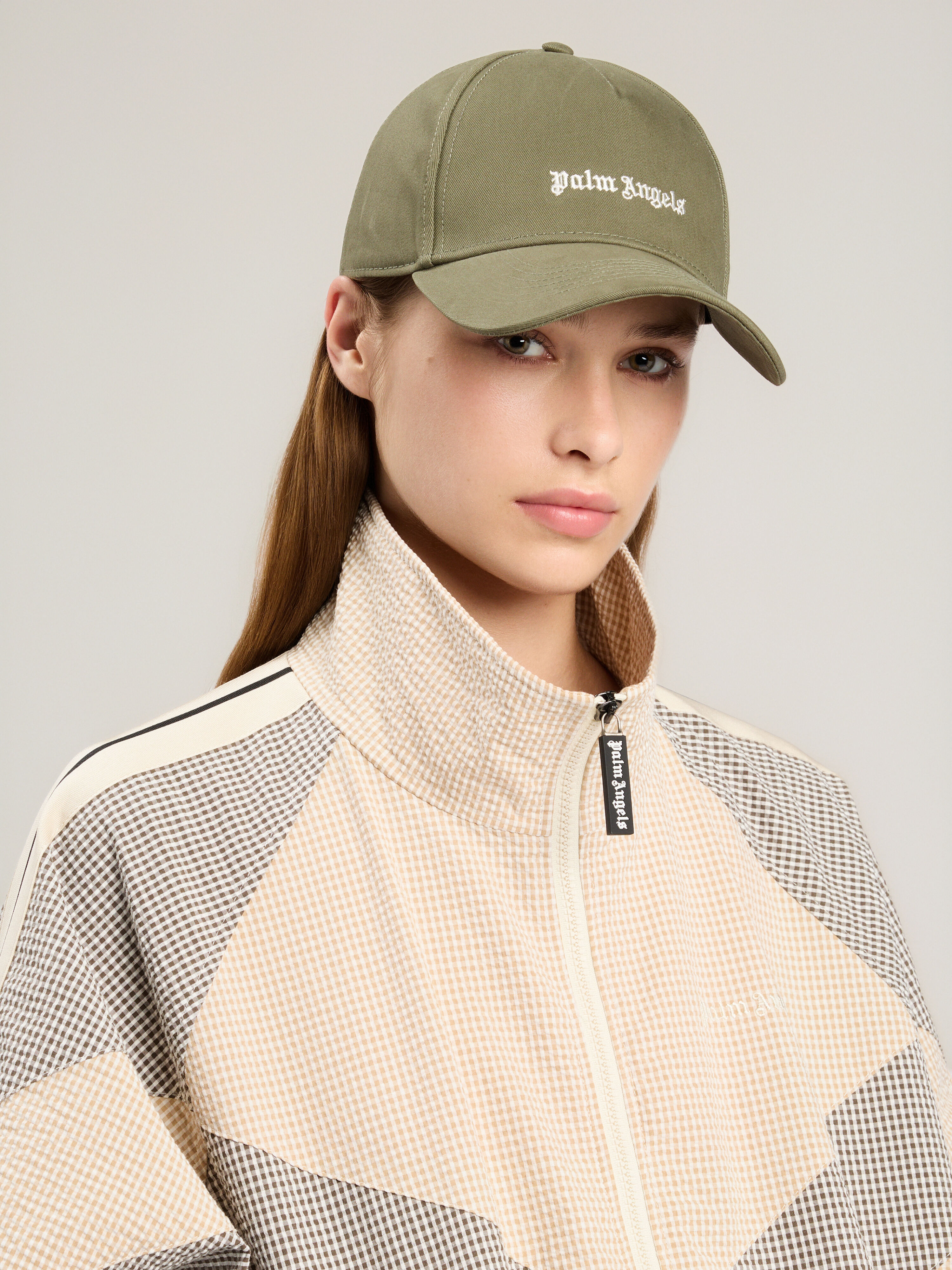 Classic Logo Corduroy Cap in MILITARY OFF WHITE for Men | Palm Angels®
