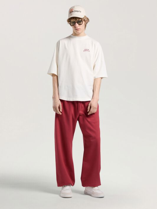 PALM ANGELS Palm Drift Back Over T-Shirt OFF WHITE - RED PAMAA05W26JR03