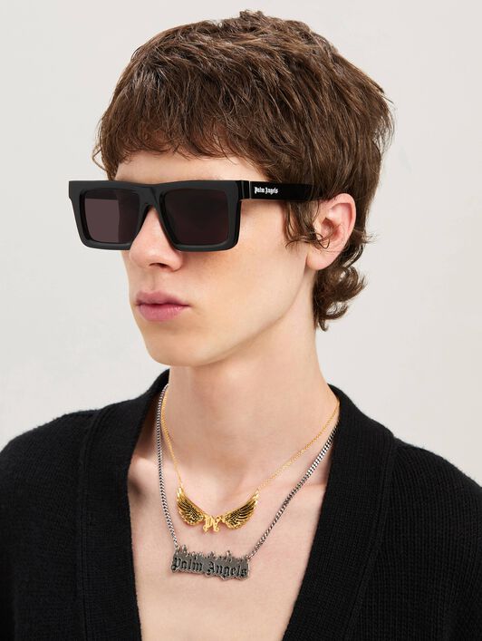 PALM ANGELS  Napa sunglasses BLACK - DARK GREY PERI109S25PLA001