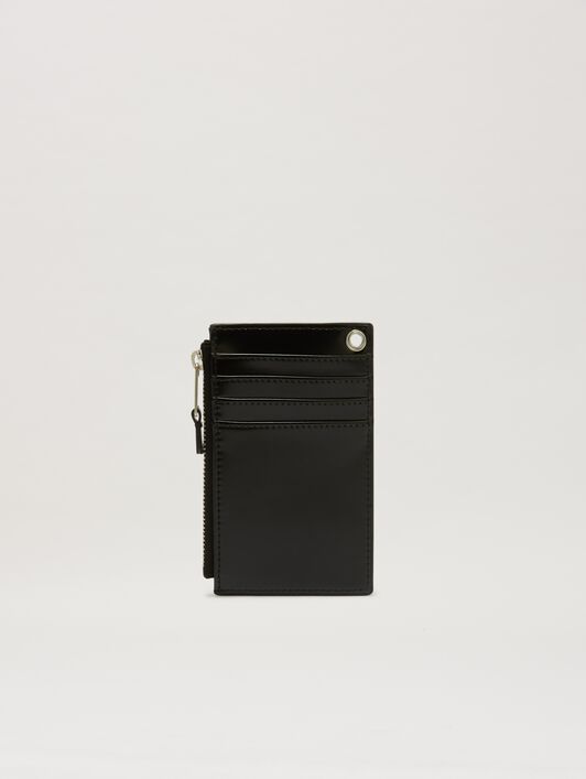 PALM ANGELS  Metal chain Card Holder BLACK PMND01AS25FAB001