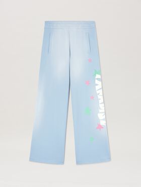 PALM ANGELS  Paradise Sweatpants BLACK - OFF WHITE PWCH025S25FLE002