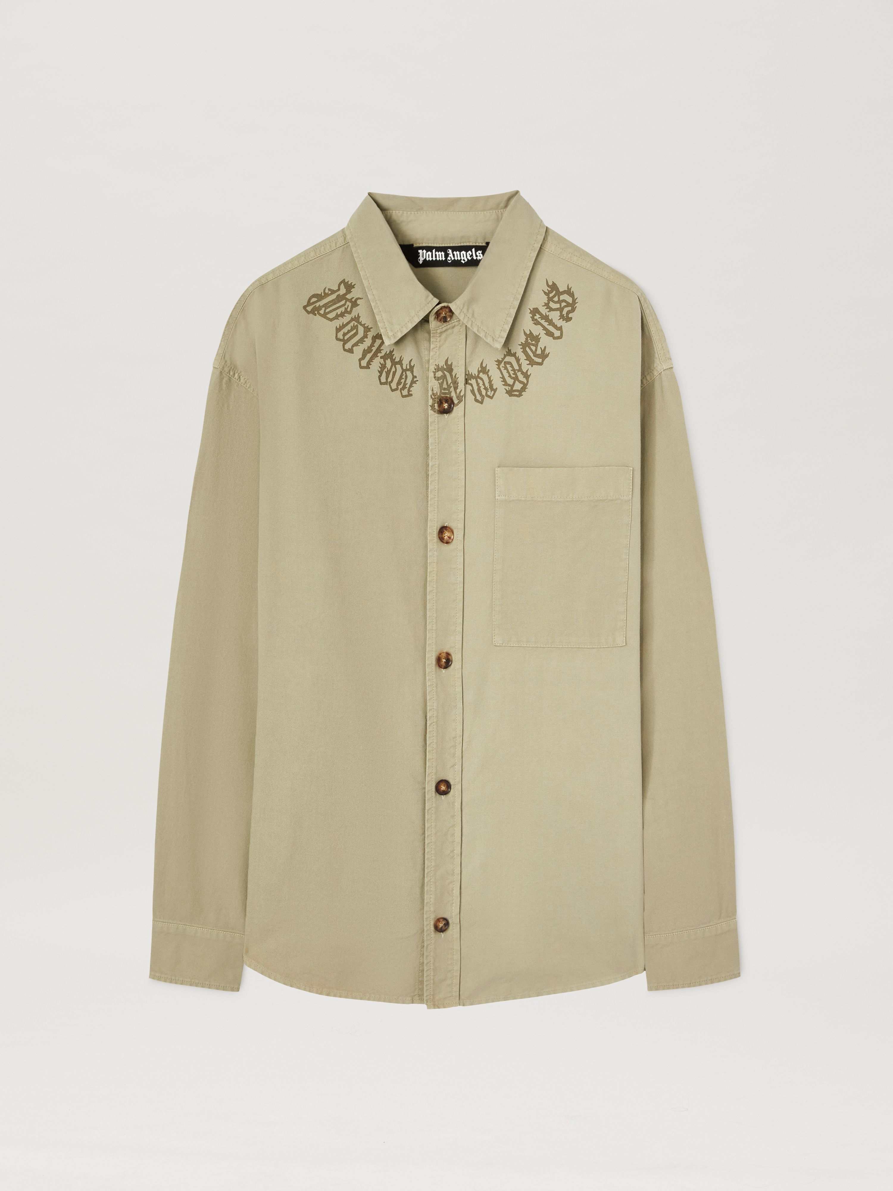 PALM ANGELS  Curved Logo Varsity Jacket CAMEL - CAMEL PMES043S25FAB001