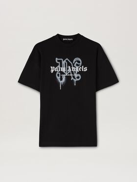 PALM ANGELS Monogram Spray City T-Shirt Los Angels WHITE PMAA001C99JER027