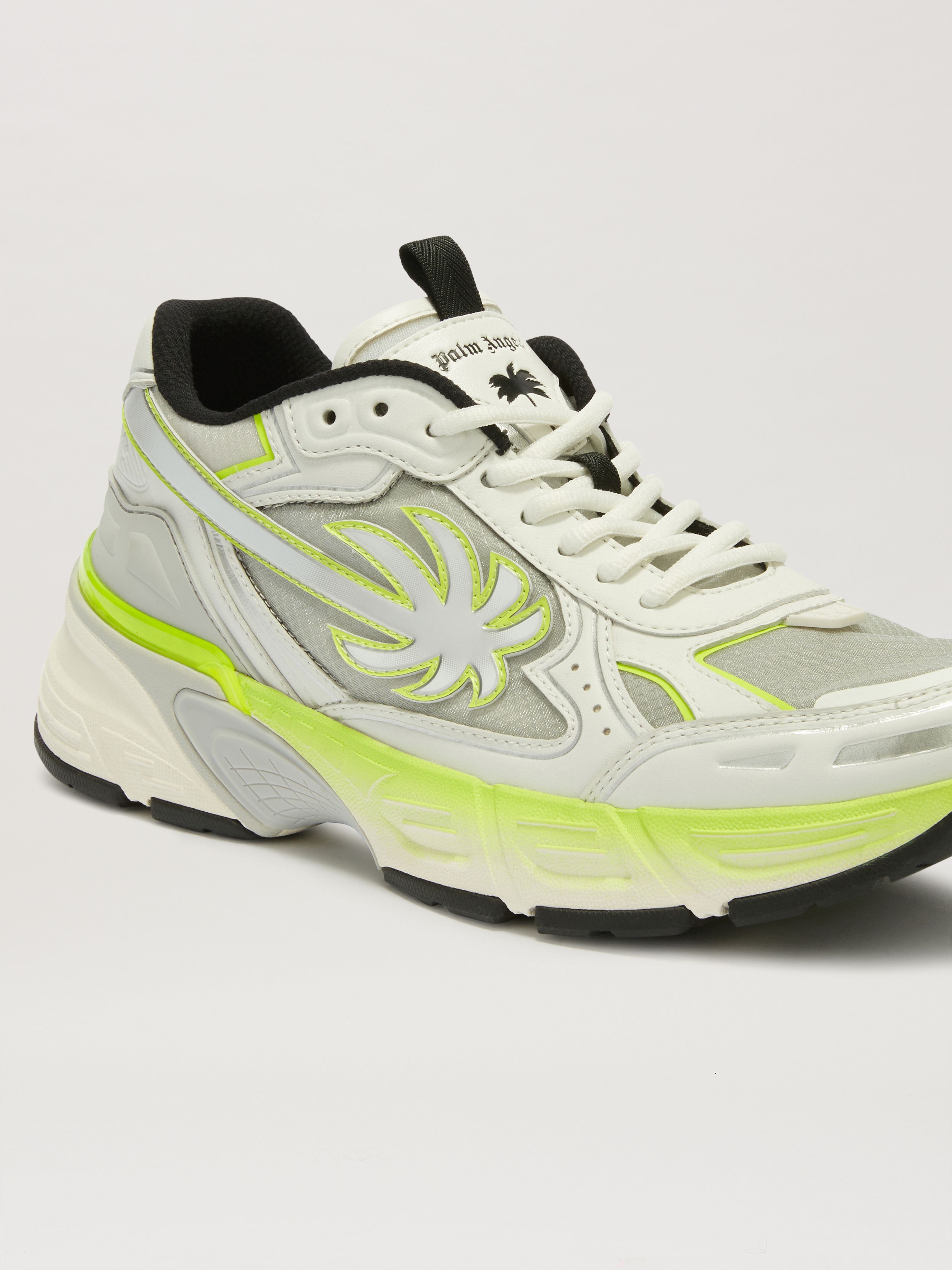 PALM ANGELS  PA 4 Fluo Sneaker YELLOW FLUO - SILVER PMIA102S25FAB002