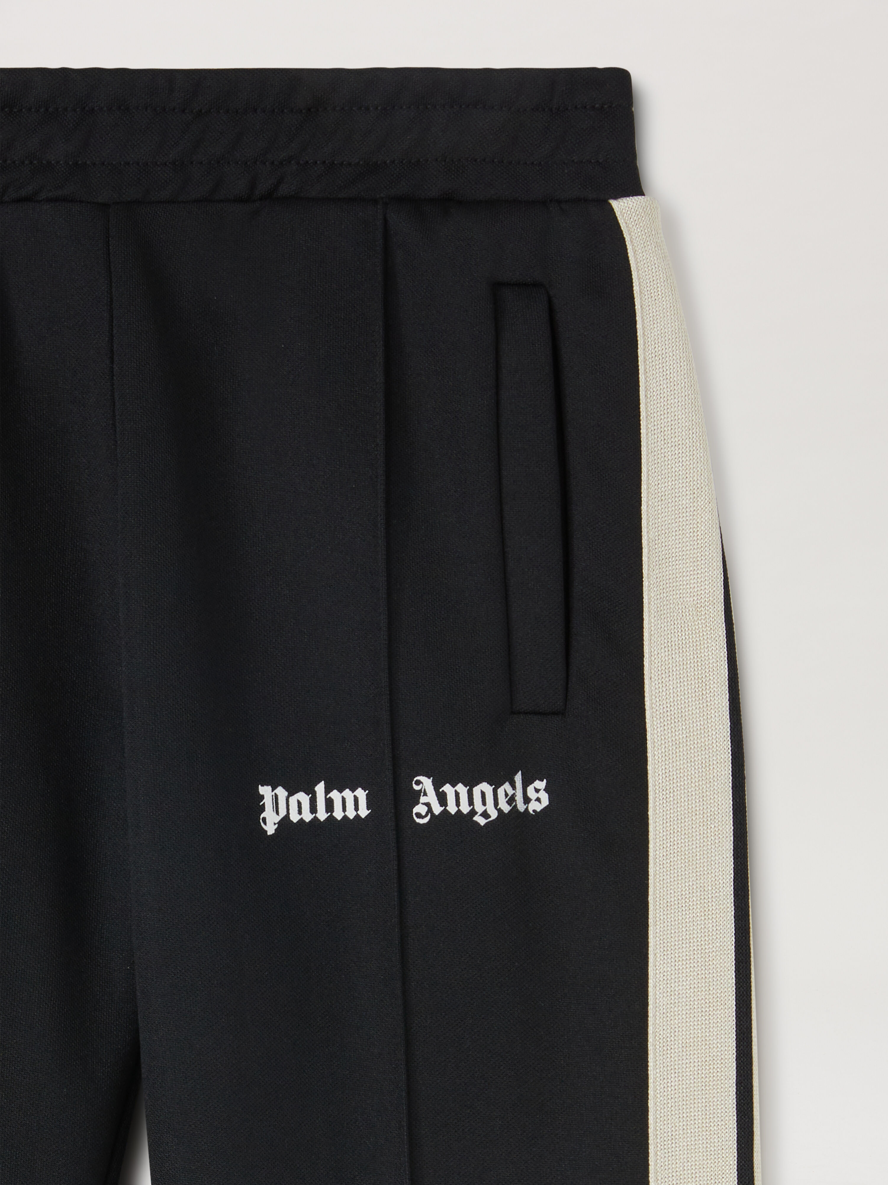PALM ANGELS Track pants BLACK - WHITE PBCJ002C99FAB003
