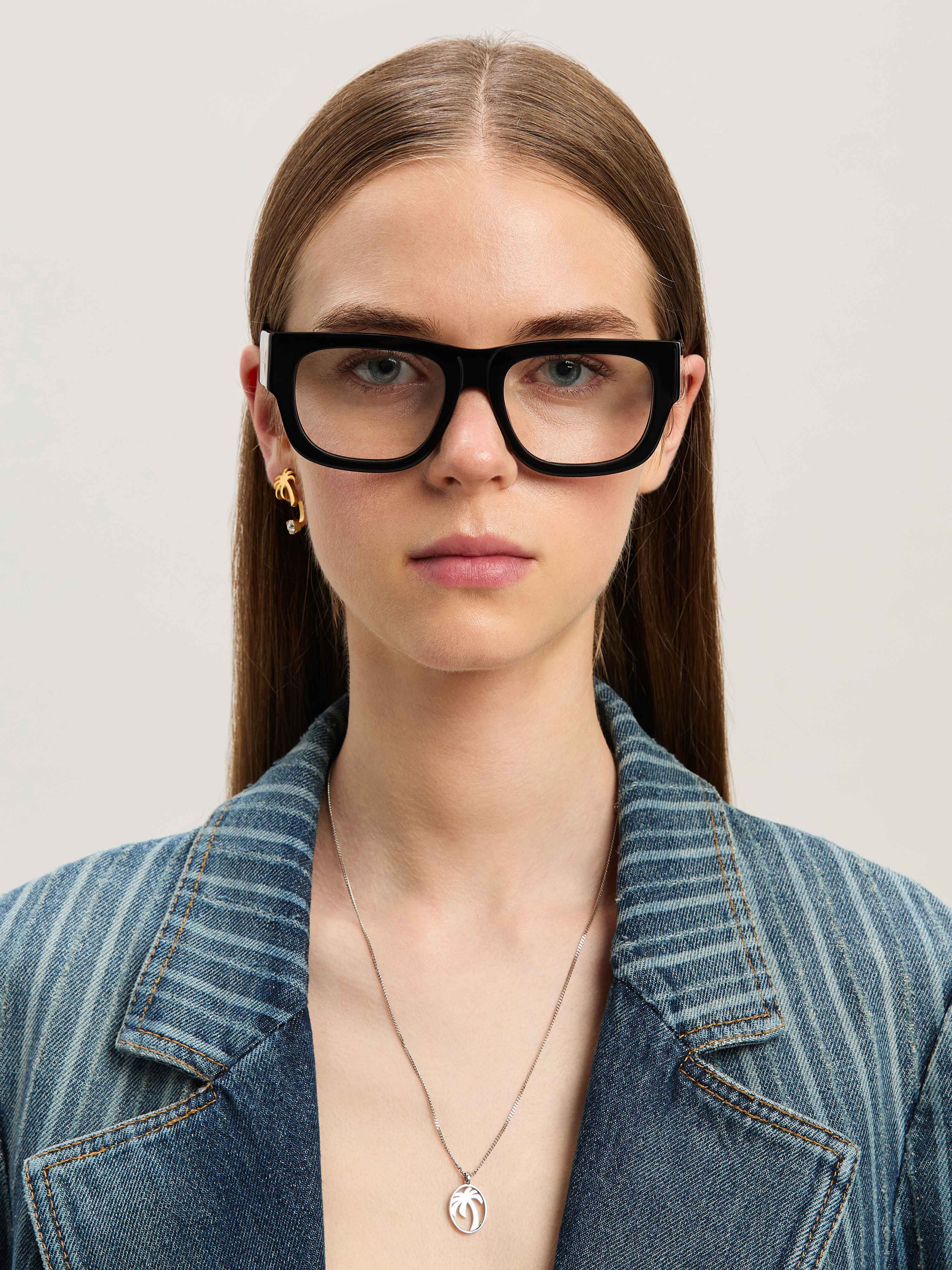PALM ANGELS  Style 14 eyewear BLACK - NO COLOR PERJ014S25PLA001