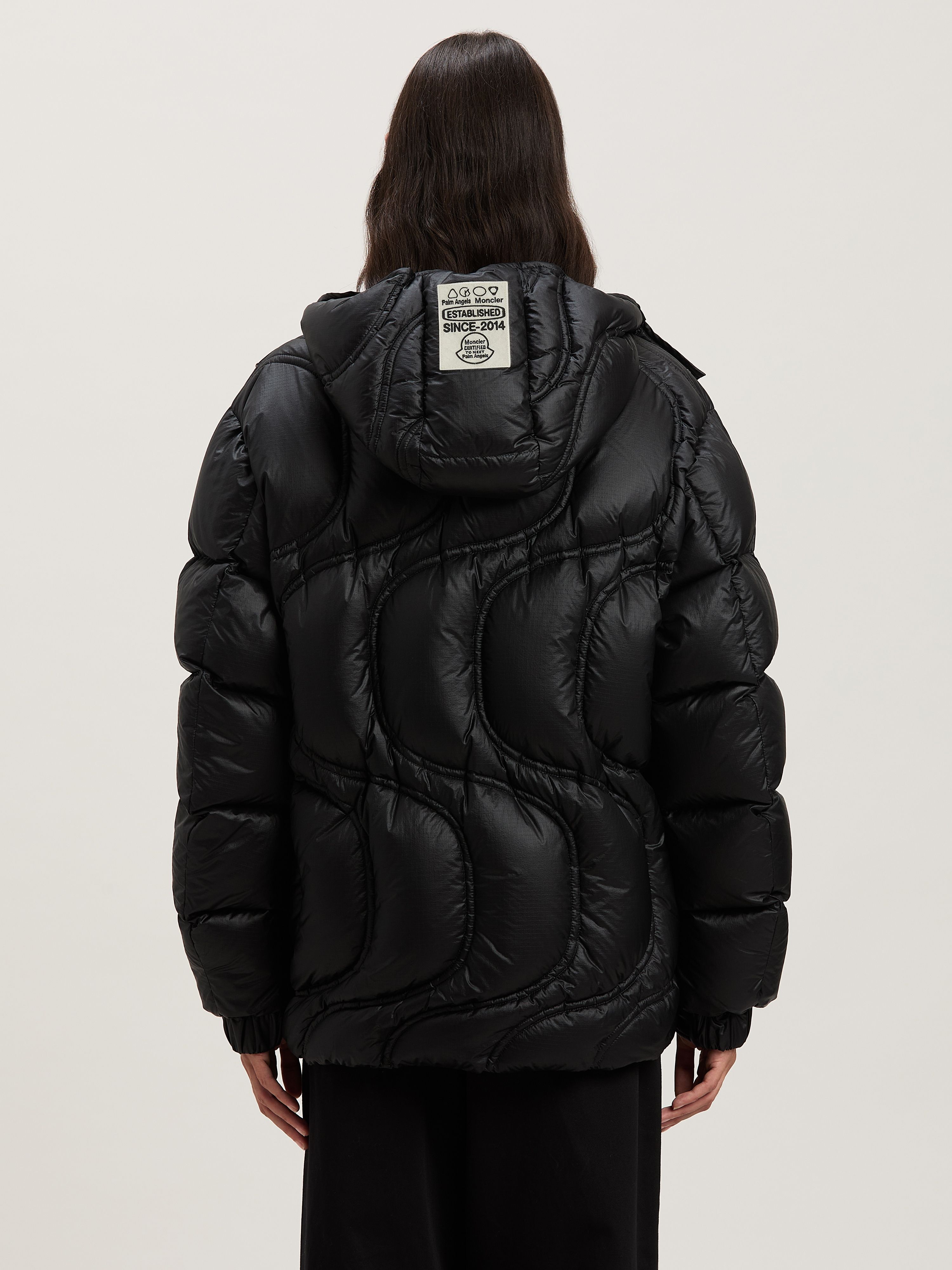 PALM ANGELS  Cherith down jacket Moncler x Palm Angels BLACK - BLACK PMEJ005T25FAB001