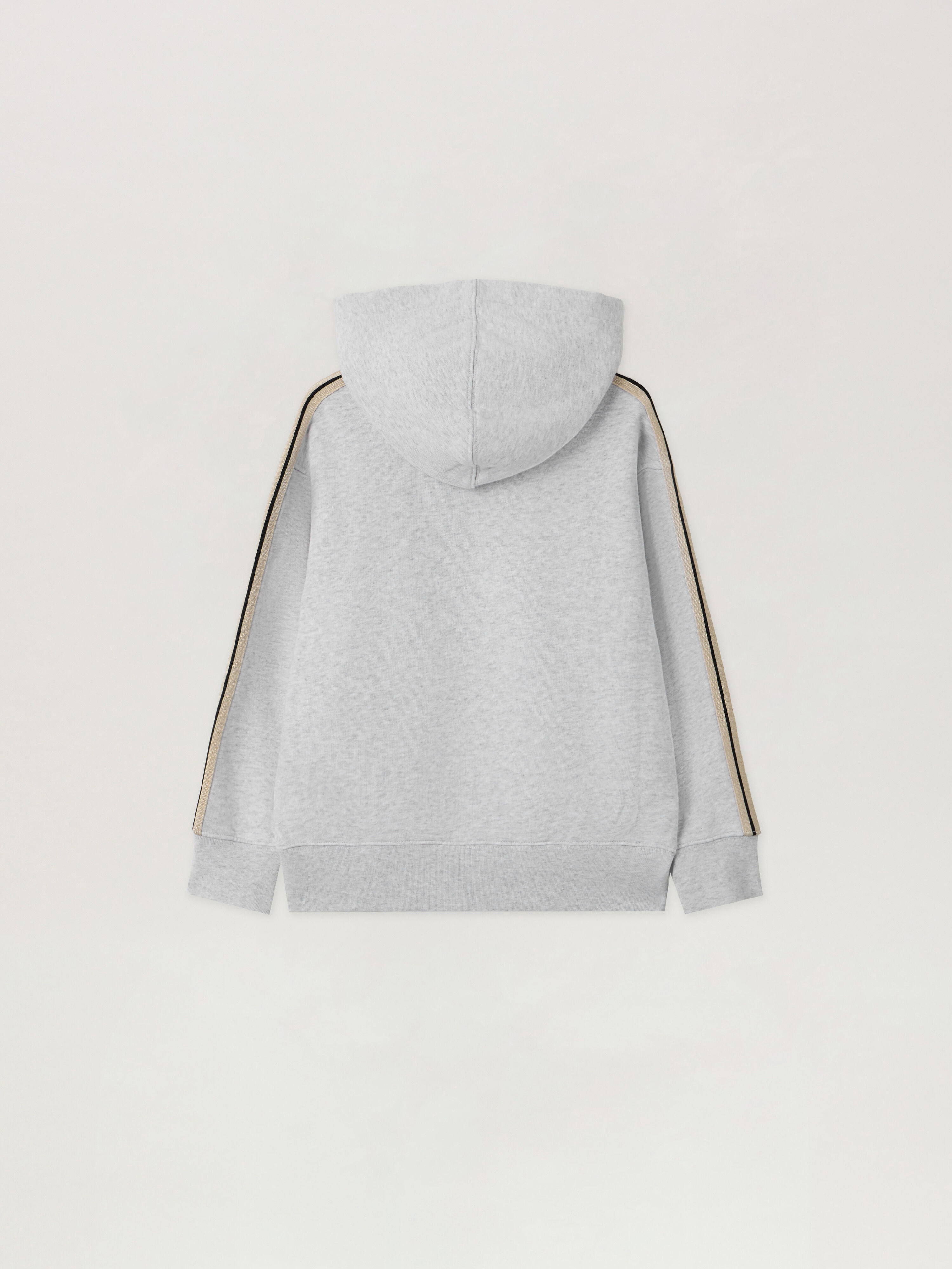 PALM ANGELS Pa Minitrack Regular Hoodie GREY MELANGE - BLACK PBBB012F25FLE008