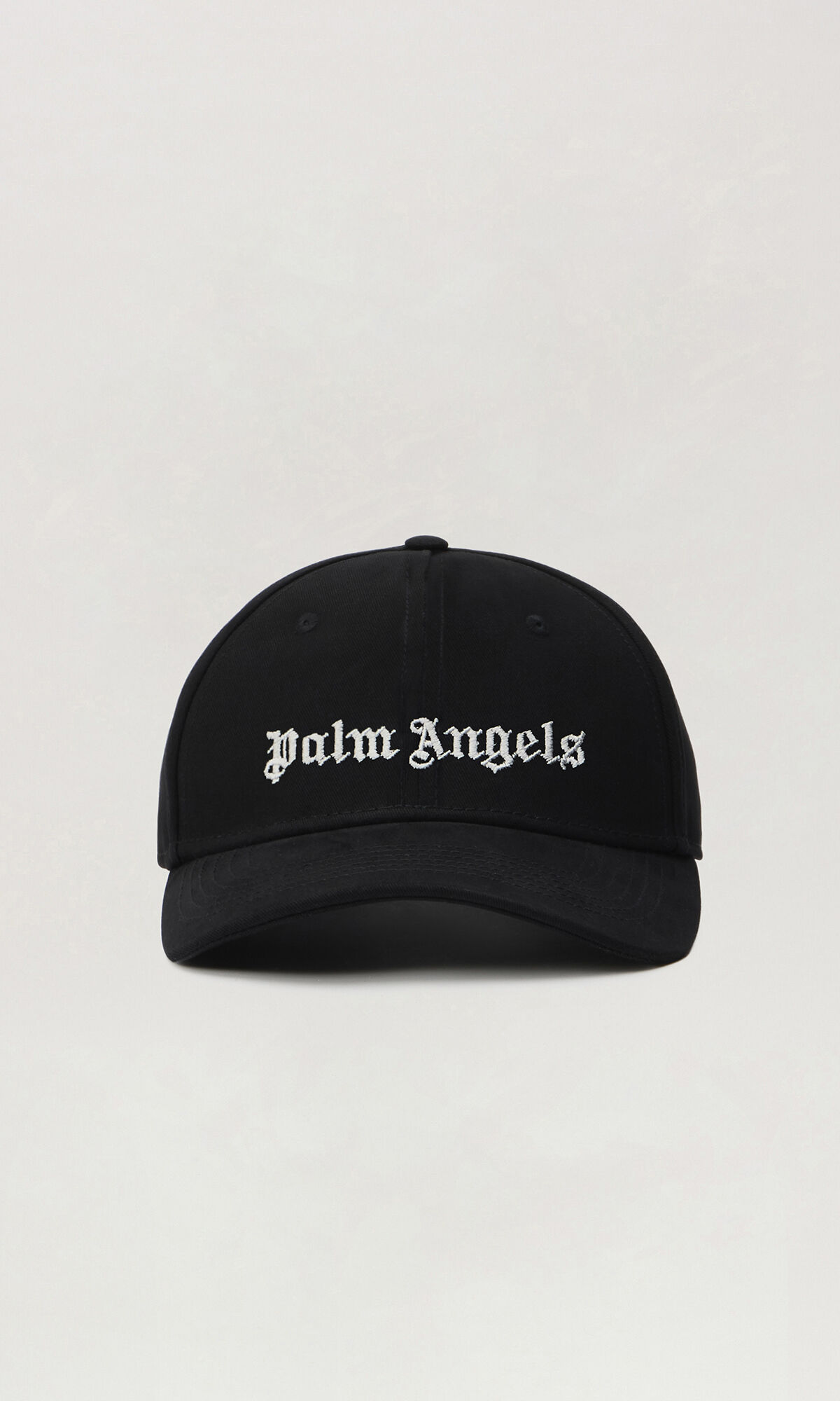 PALM ANGELS  Classic logo cap Black White PMLB003C99FAB001