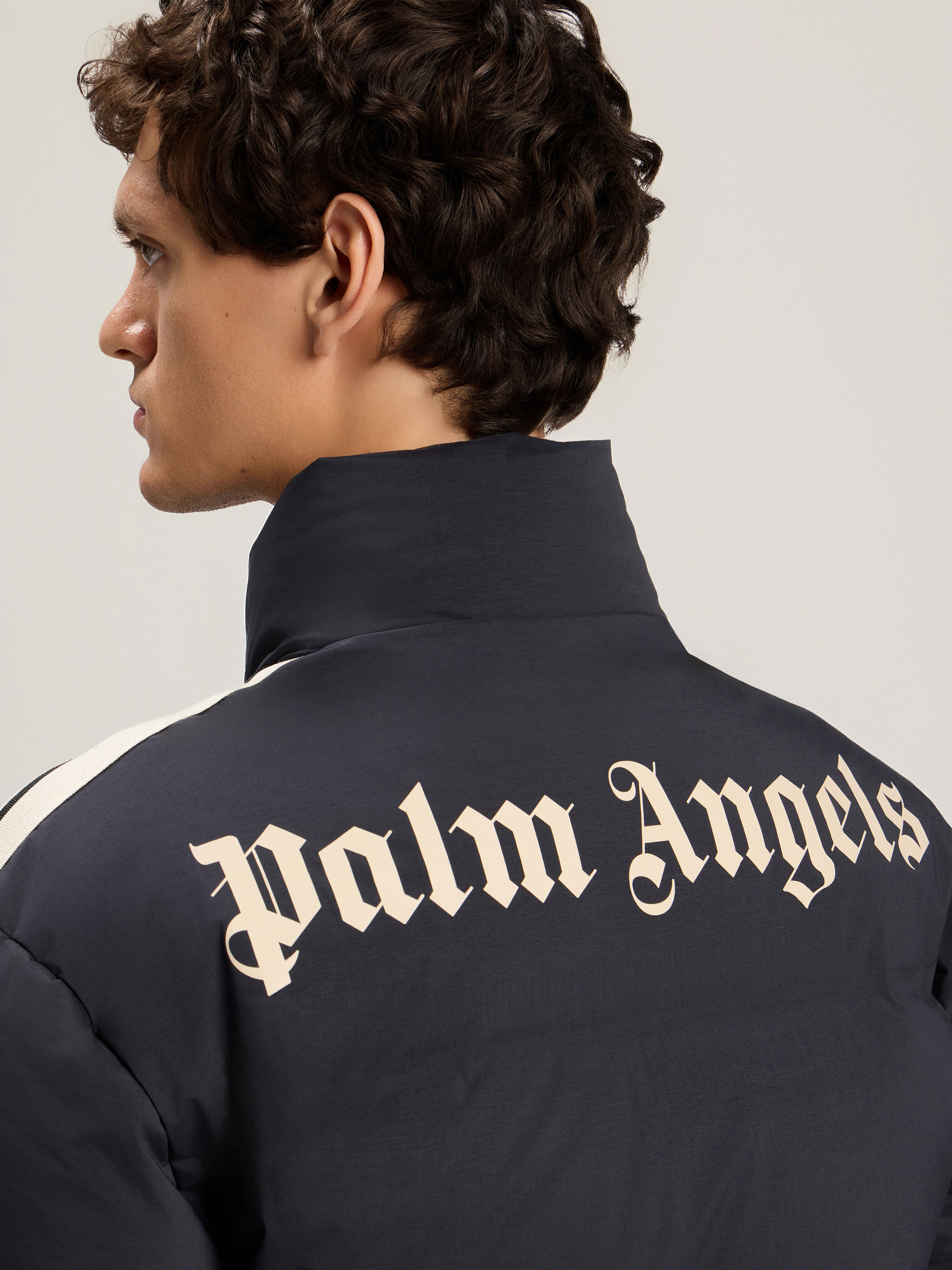 Classic Logo Track Down Jacket in BLACK TOFU for Men | Palm Angels®